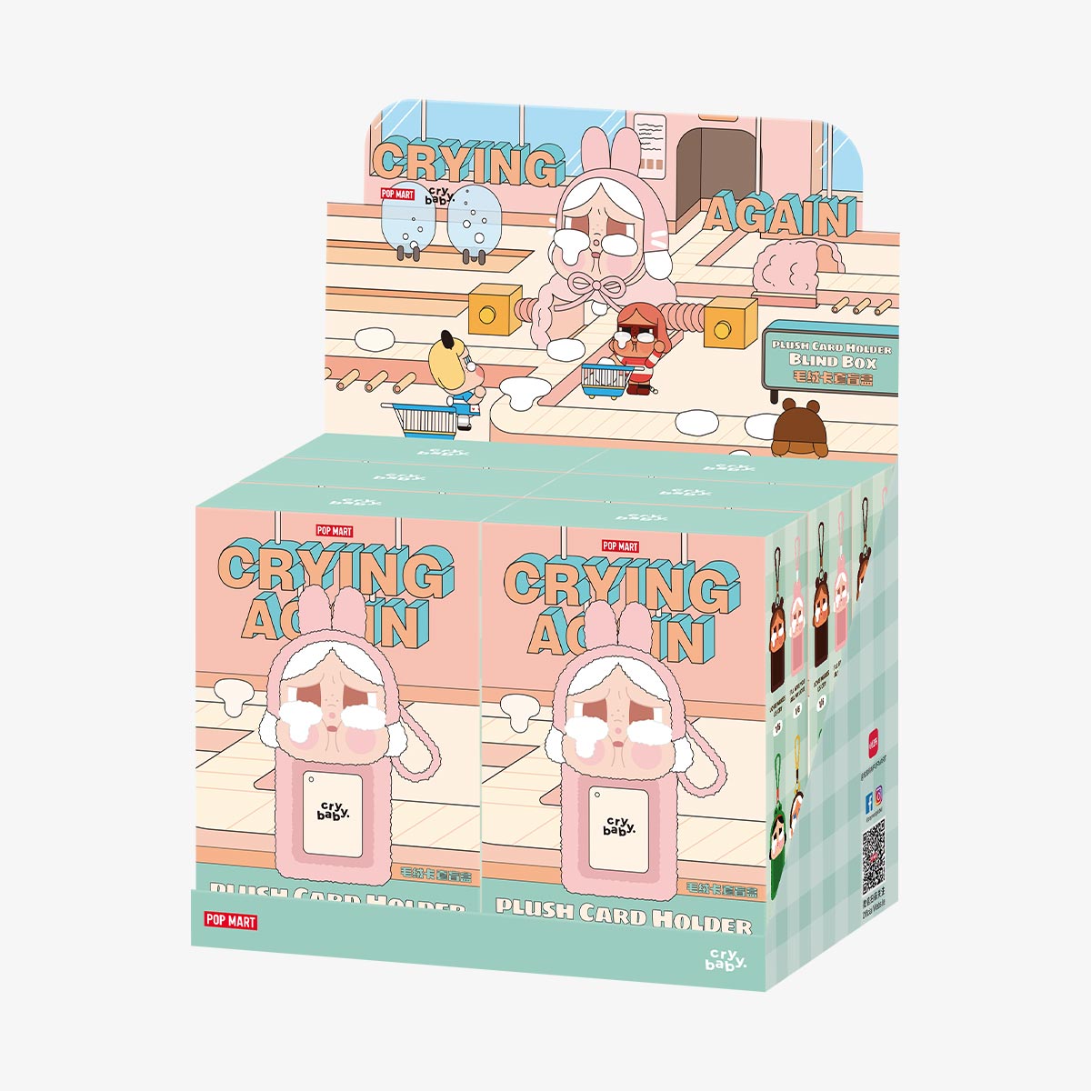 CRYBABY Crying Again Series眼淚工廠系列-Card Holder Blind Box毛絨卡套盲盒