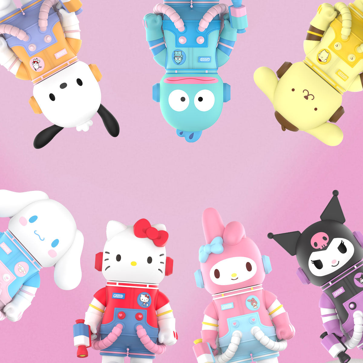 Set of 6 400% MEGA SPACE MOLLY Sanrio Characters Series 三麗鷗家族系列