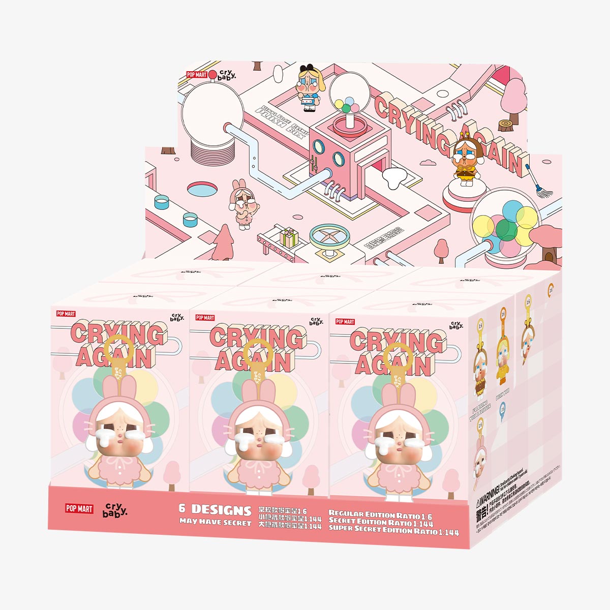 CRYBABY Crying Again Series 眼淚工廠系列 - Vinyl Face Plush Blind Box 搪膠臉毛絨盲盒