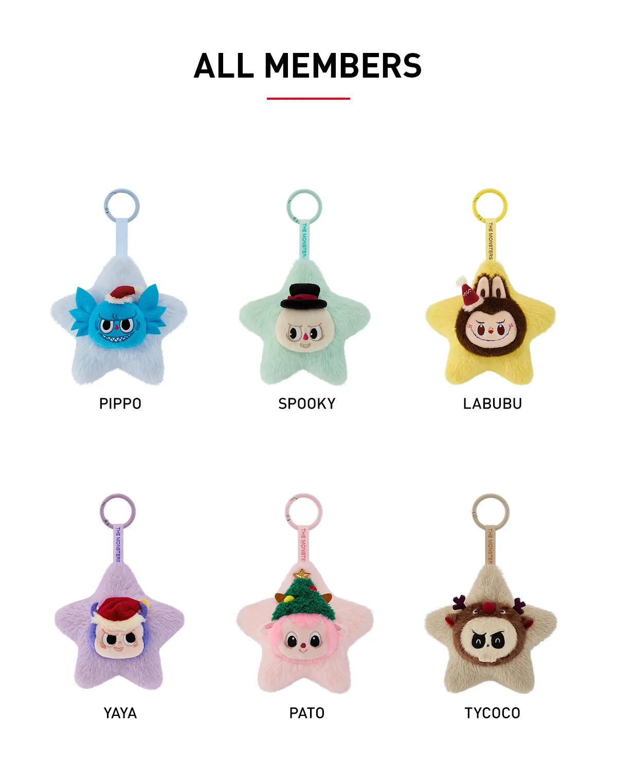 THE MONSTERS Classic Series-Sparkly Plush Pendant Blind Box 經典系列閃閃毛絨掛件盲盒