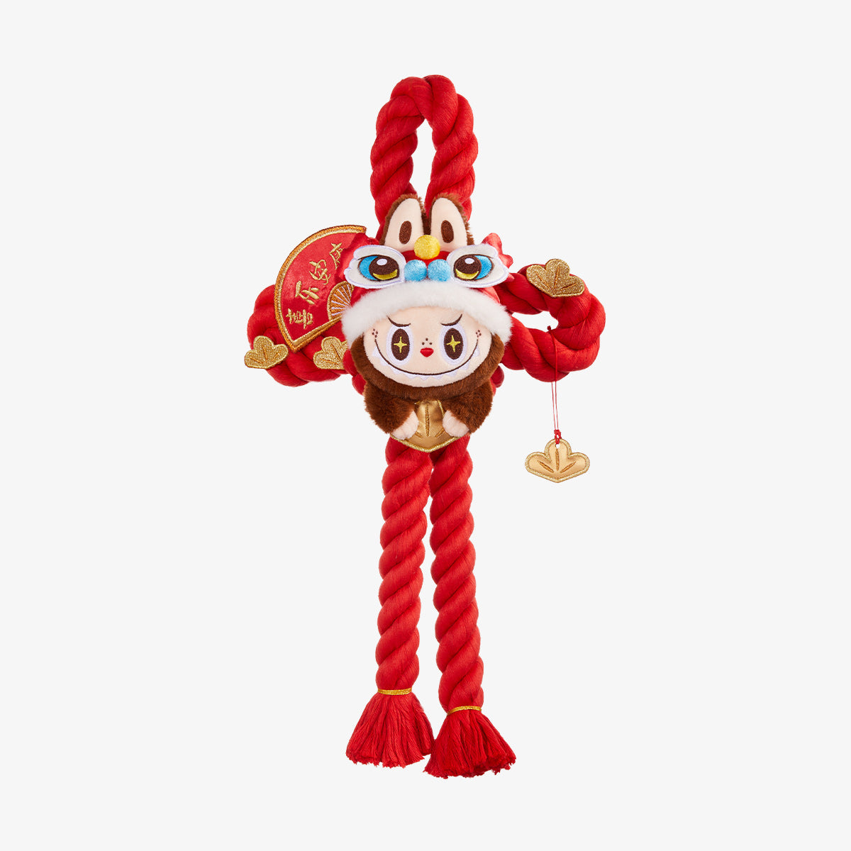 財蛇賀年系列 Wealthy Snake's New Year Celebration Series-labubu 毛絨門飾 Plush Door Decoration (金蛇賀歲)