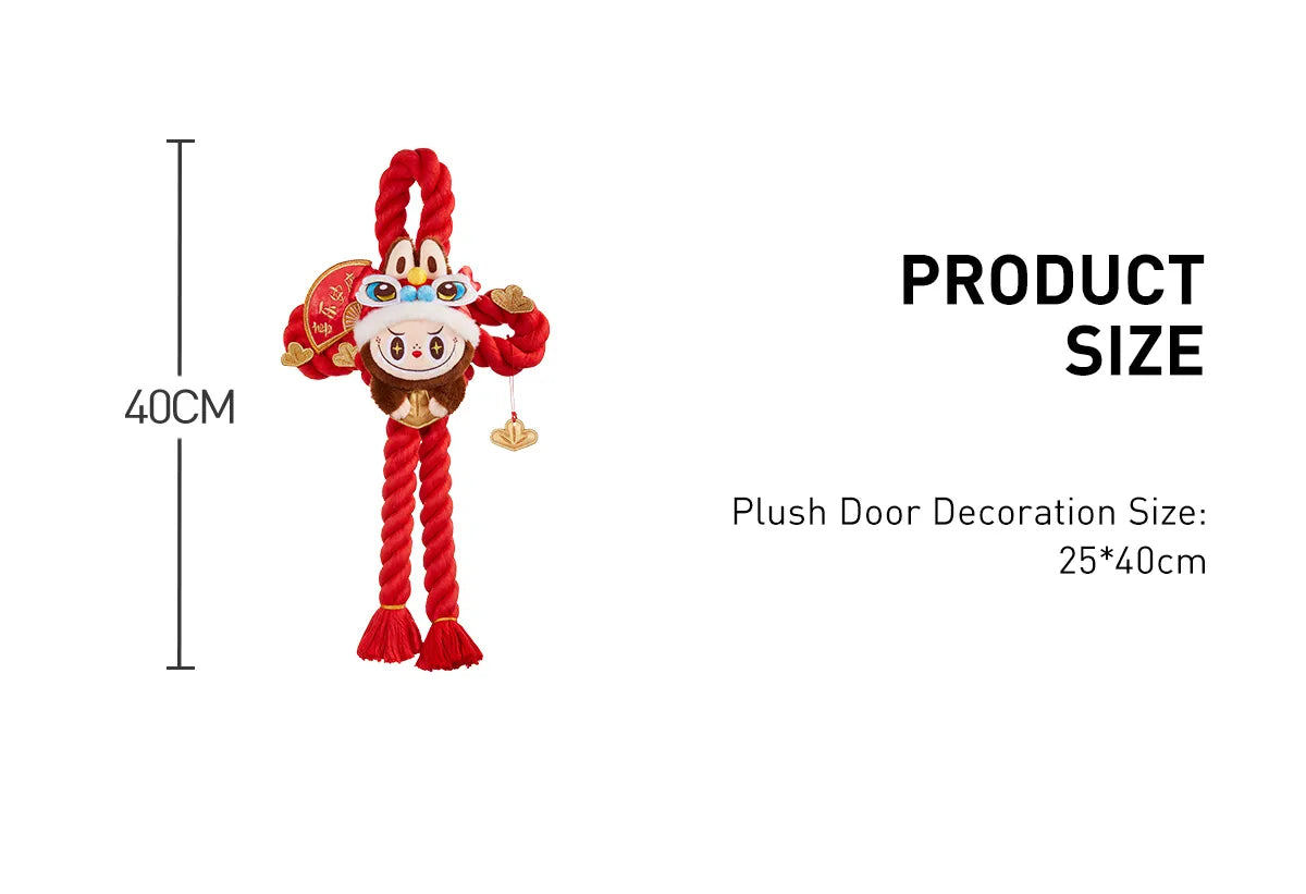 財蛇賀年系列 Wealthy Snake's New Year Celebration Series-LABUBU 毛絨門飾 Plush Door Decoration