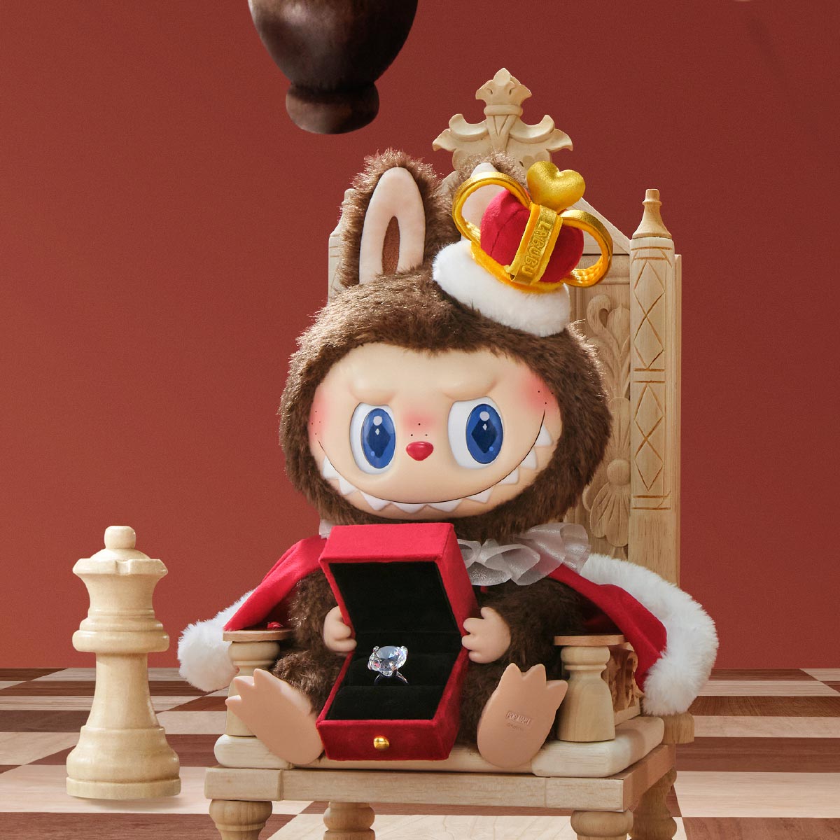 THE MONSTERS 象棋大冒險系列 - 國王 搪膠毛絨公仔 THE MONSTERS Let's Checkmate Series-King Vinyl Plush Doll