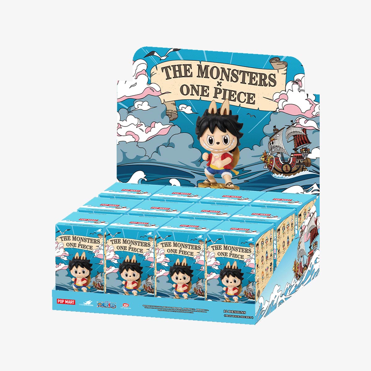 THE MONSTERS × One Piece Series Figures Blind Labubu 航海王盲盒