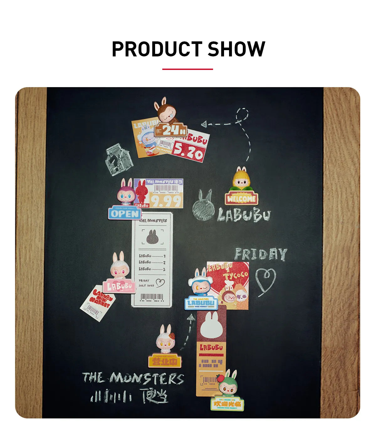 POP MART THE MONSTERS怪味便利店系列-冰箱贴盲盒 Wacky Mart Series-Fridge Magnet Blind Box