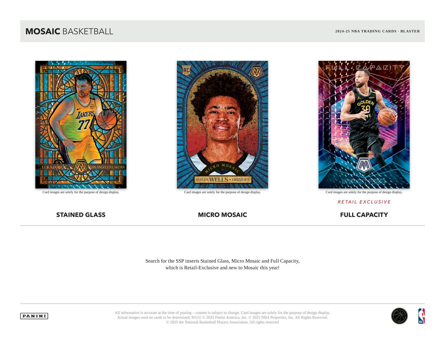 2024-25 Panini Mosaic Basketball Blaster Box