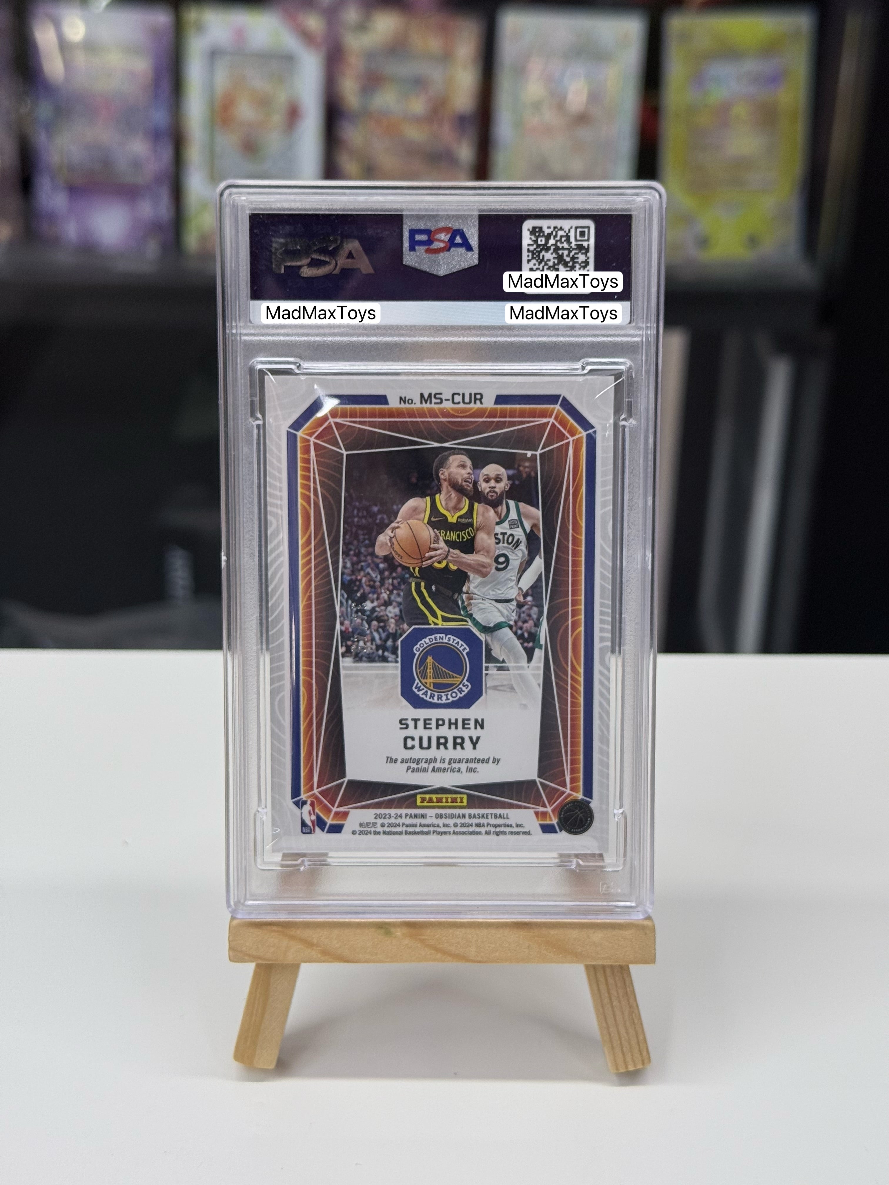 PSA 9 2023 Panini Obsidian Stephen Curry Magmatic Signature Auto
