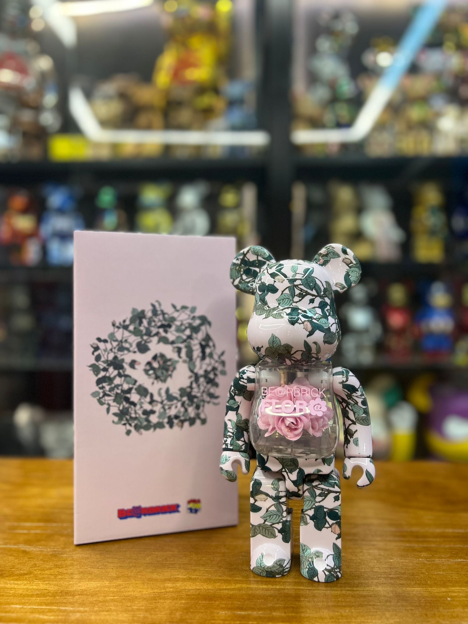 400% BE@RBRICK FLOR@ PINK ROSE