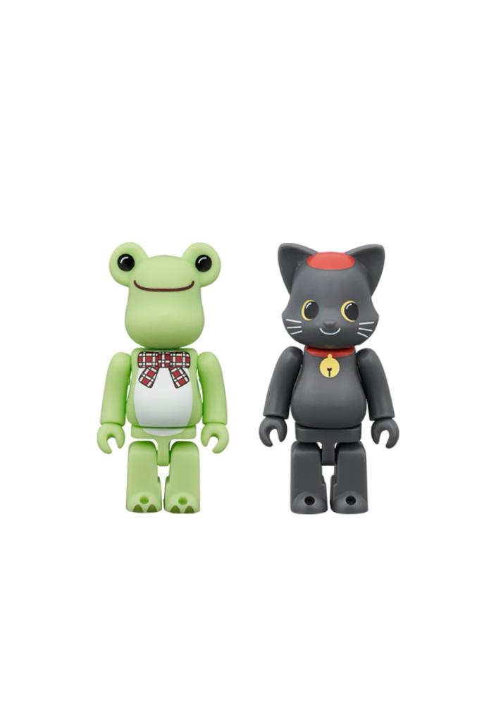 100％ BE@RBRICK かえるのピクルス ＆ NY@BRICK 黒ねこ ピエール  2体セット