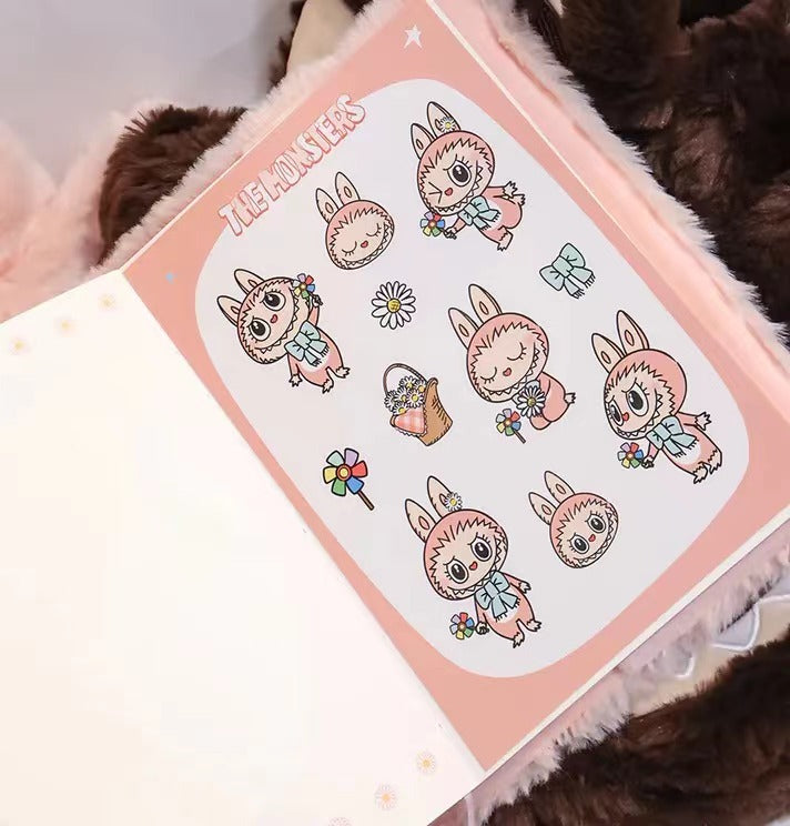 POPLAND MOKOKO甜心系列-毛絨筆記本 Sweetheart Series-Plush Notebook