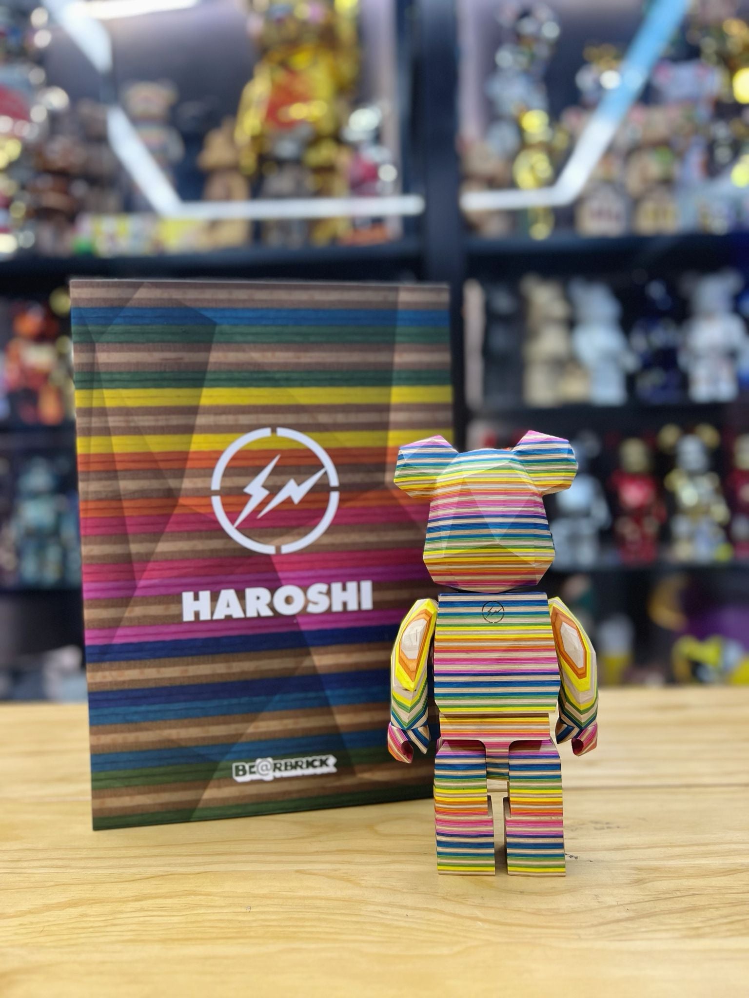 400% Be@rbrick x Fragment x Haroshi Karimoku (Polygon) – Madmaxtoys