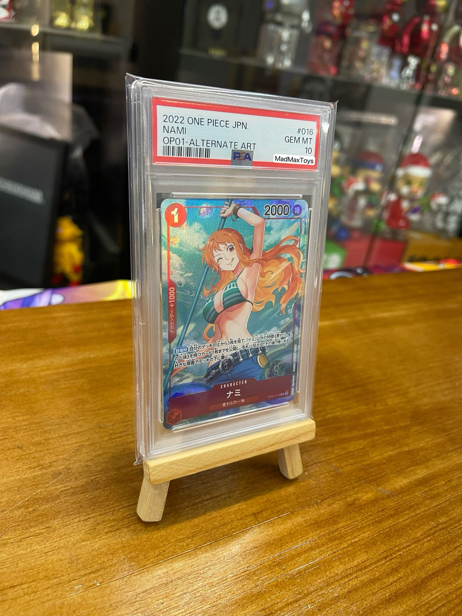 PSA 10 One Piece Card P-R ナミ(パラレル)(OP01-016) – Madmaxtoys