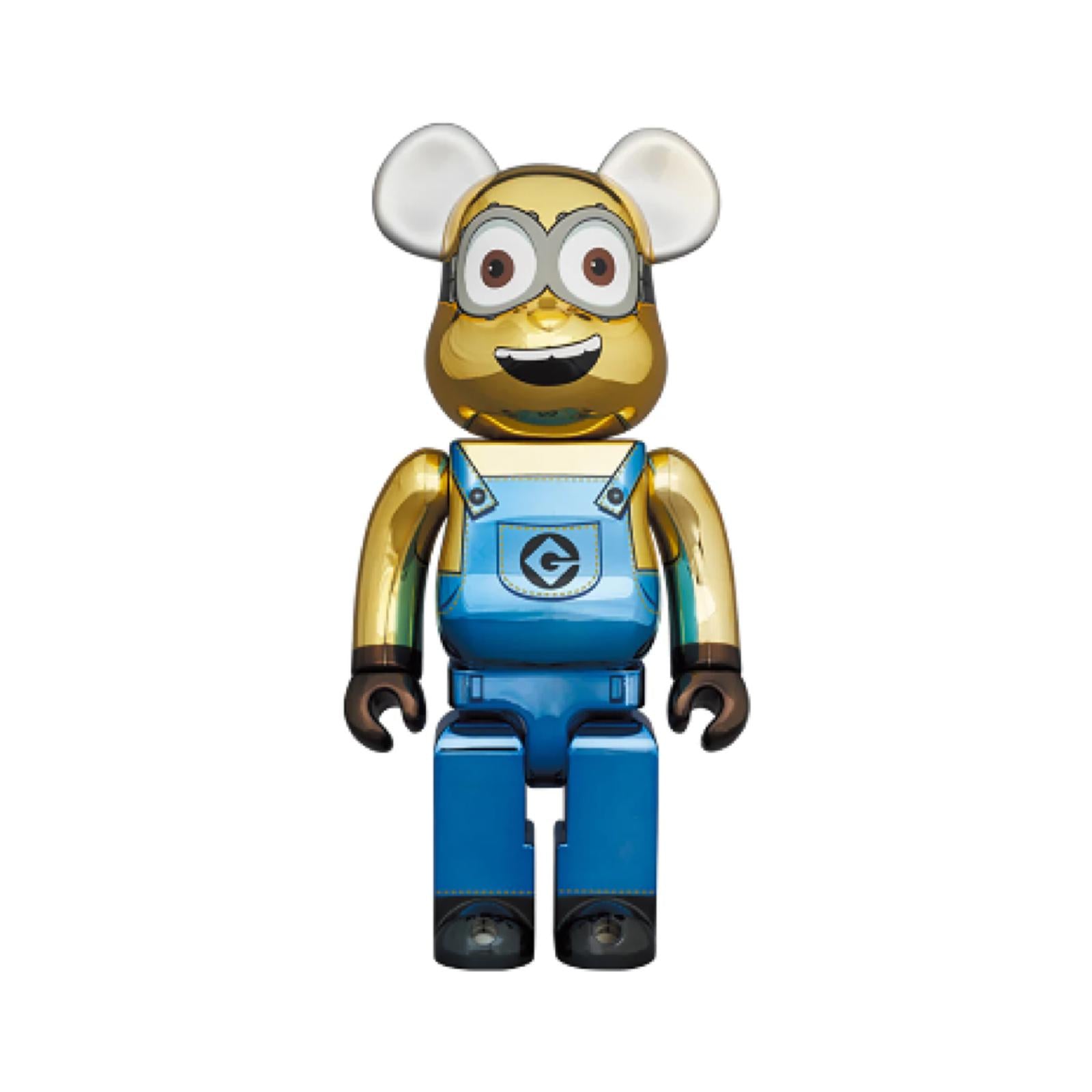 1000% Be@rbrick Dave Minion Chrome Ver.