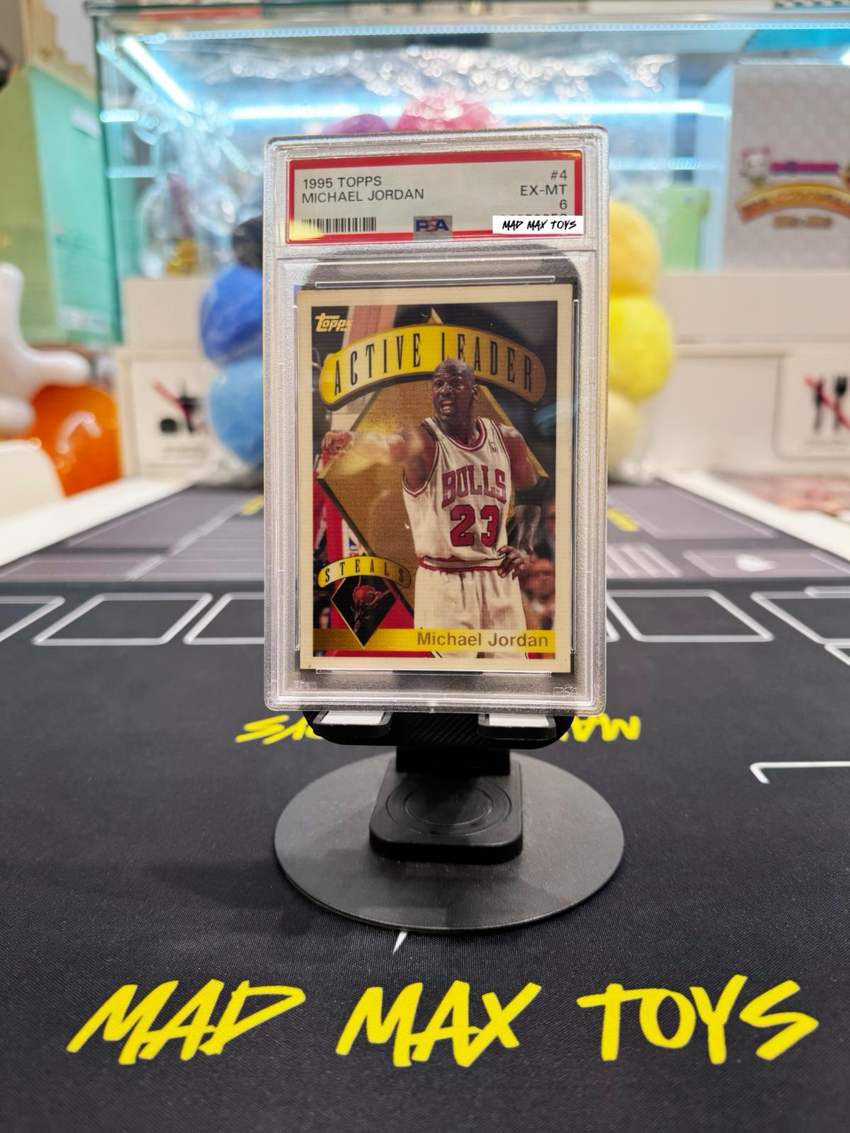 PSA 6 Michael Jordan Card - 90’s TOPPS GOLD FOIL AUTHENTIC - Original BULLS JERSEY #23