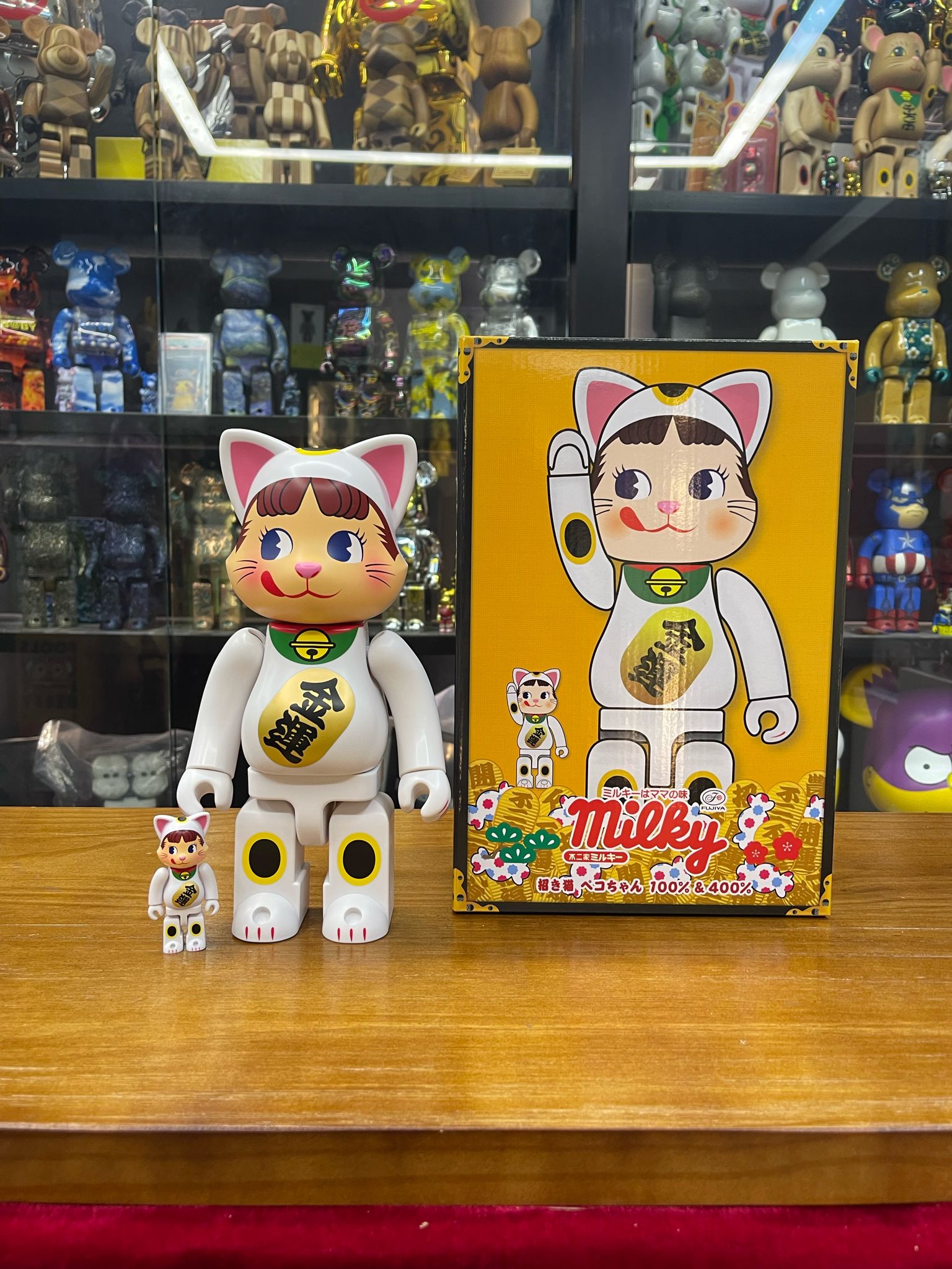 100% & 400% NY@BRICK 招き猫 ペコちゃん