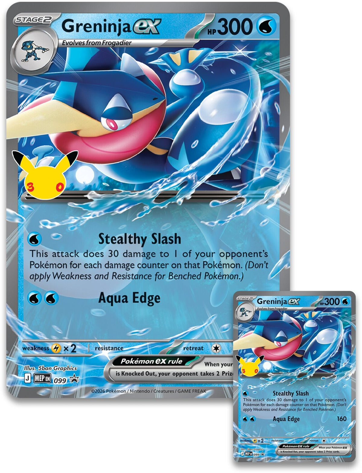 [ME6.5] Pokemon TCG 30th Celebration Pokémon Pokémon Greninja ex Box