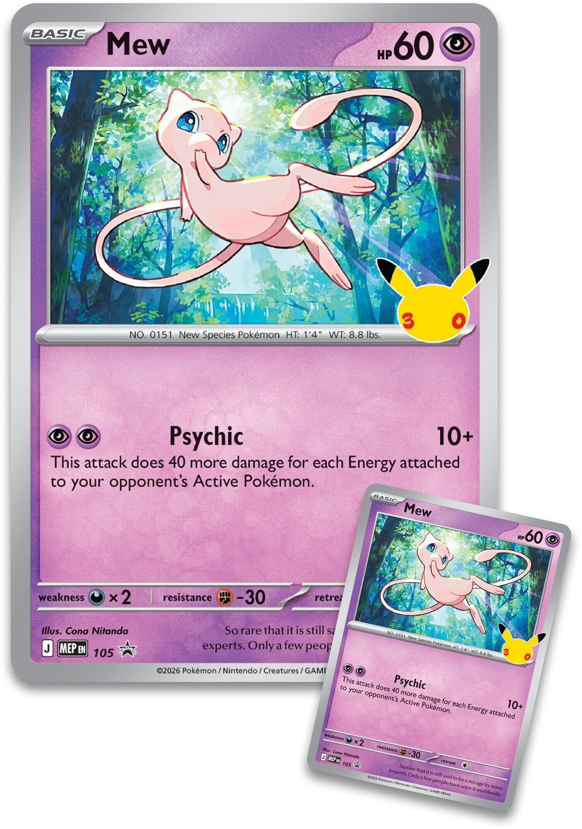 [ME6.5] Pokemon TCG 30th Celebration Figure Collection—Mew
