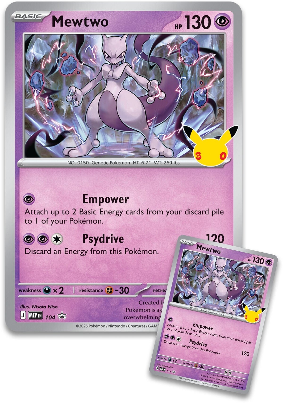 [ME6.5] Pokemon TCG 30th Celebration Figure Collection—Mewtwo