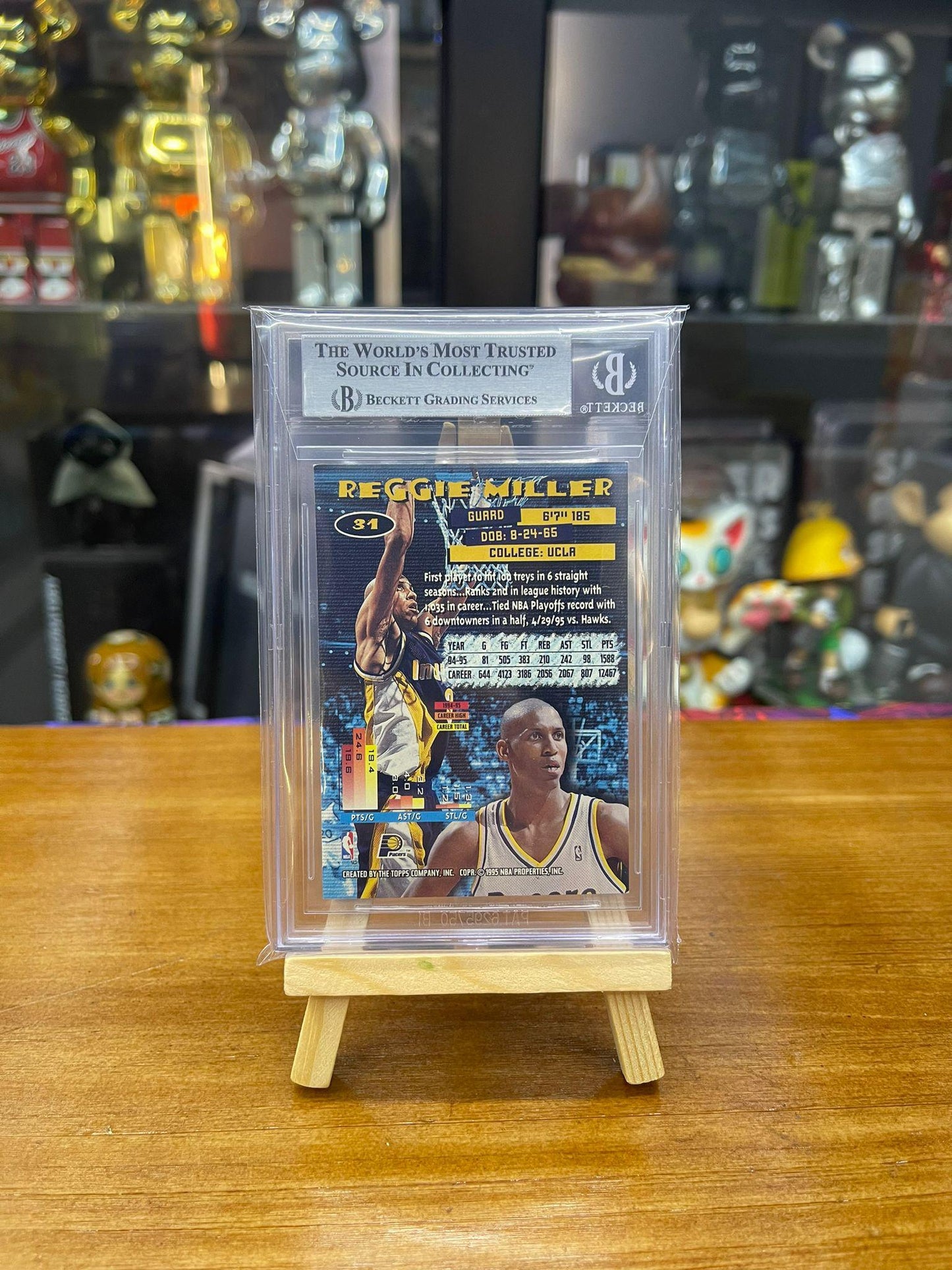 BGS 7.5 1995-96 STADIUM CLUB #31 REGGIE MILLER