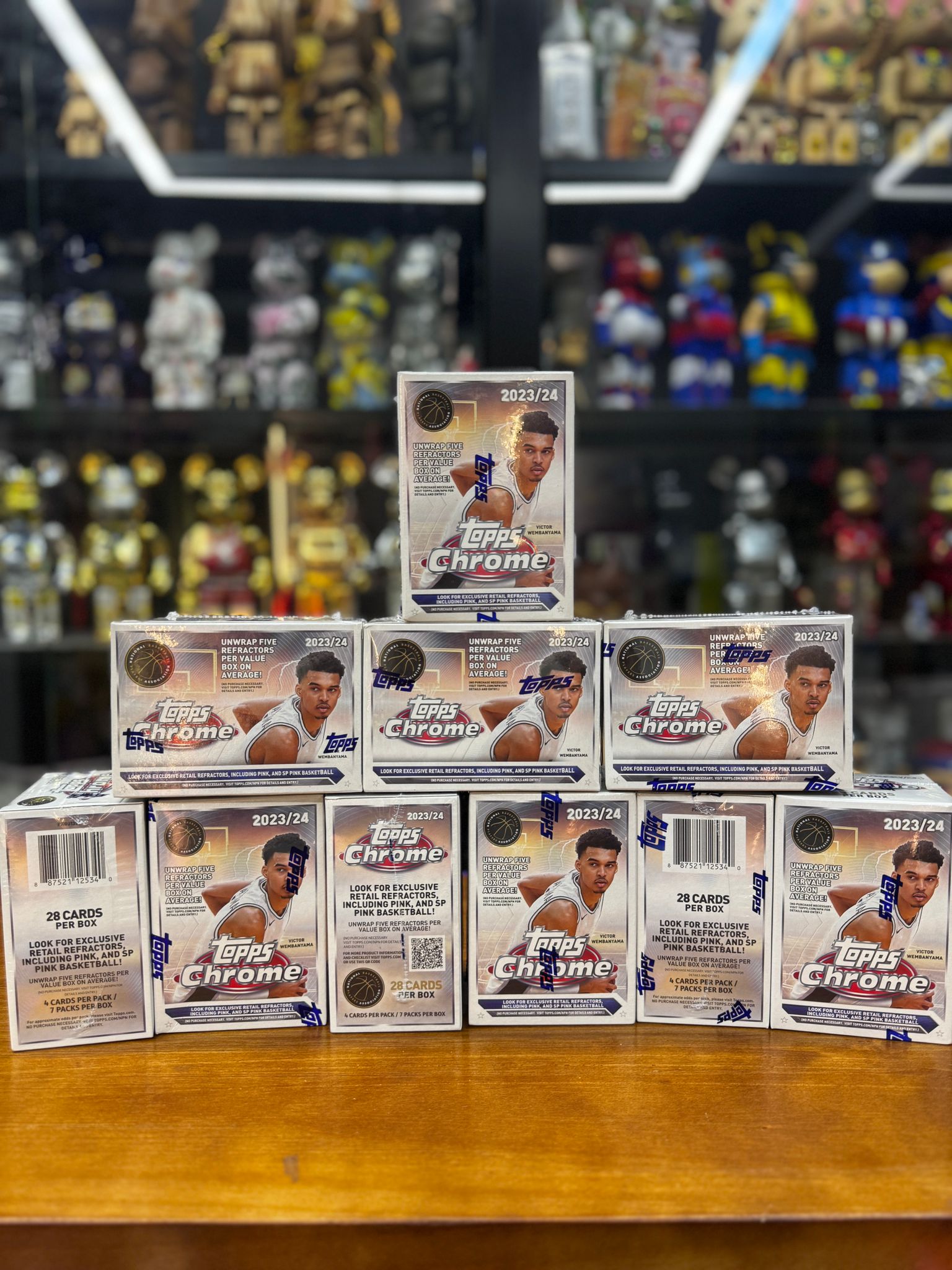 2023-24 Topps Chrome Basketball Blaster Box (28 Cards)