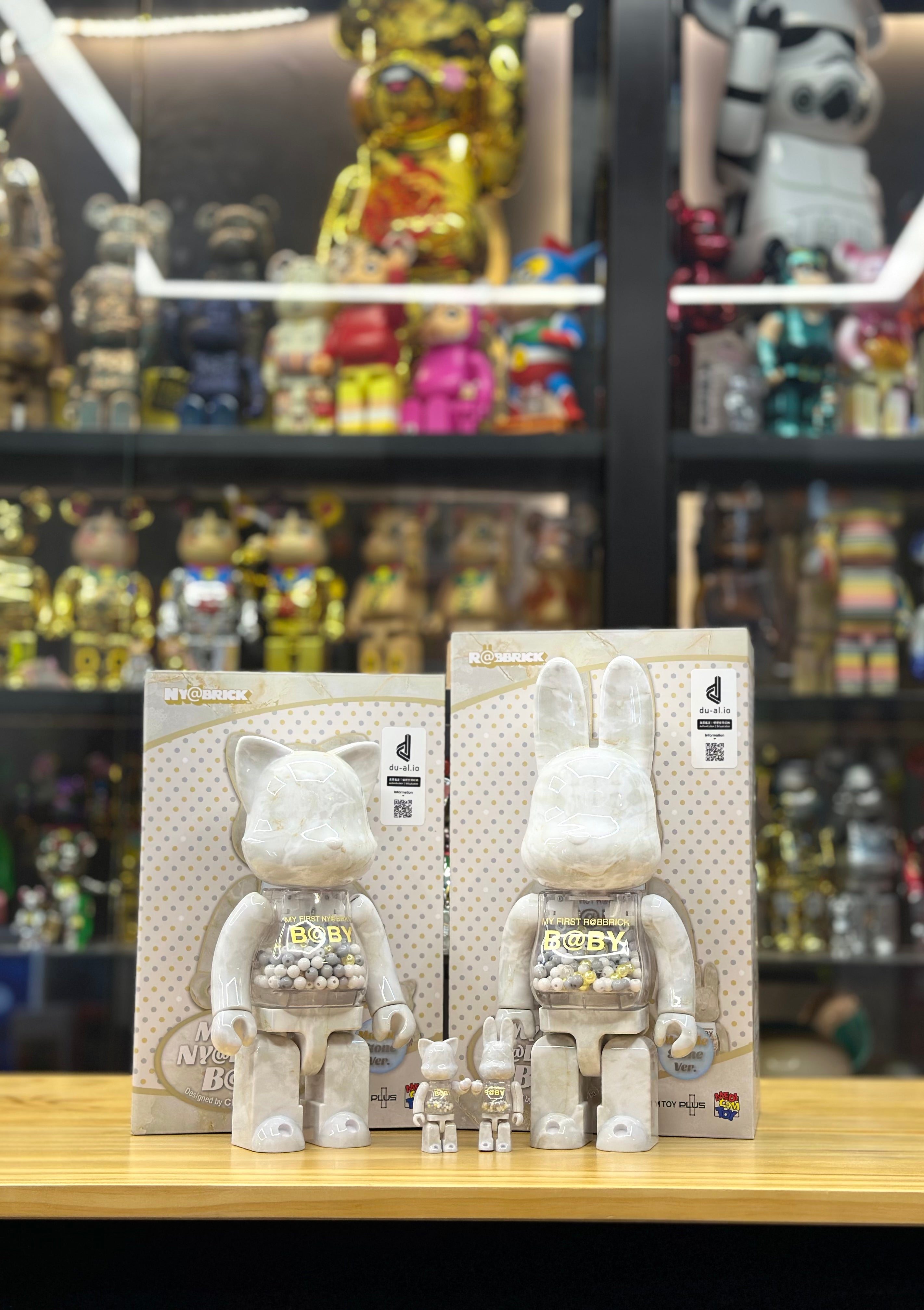 Set of 2 pcs 100% & 400% MY FIRST NY@BRICK & R@BBRICK B@BY MARBLE ...