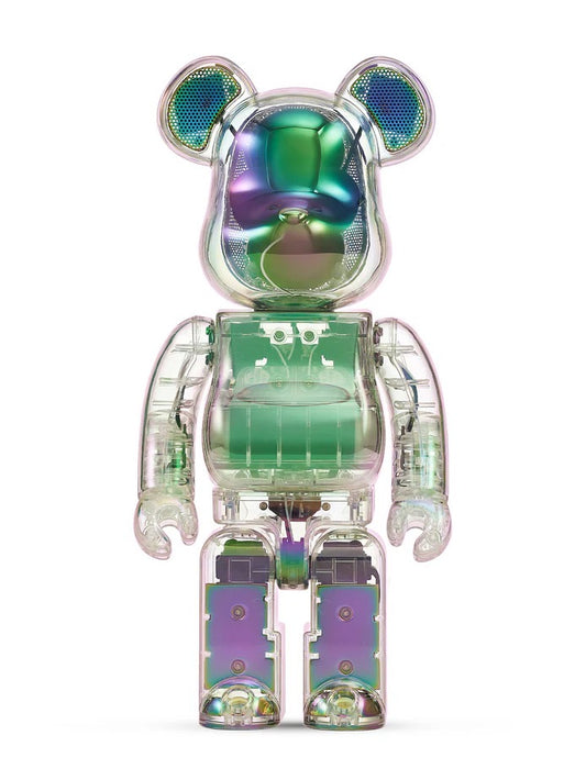 400％ BE@RBRICK AUDIO IRIDESCENT Portable Bluetooth(R) Speaker (CRYSTAL HALO)