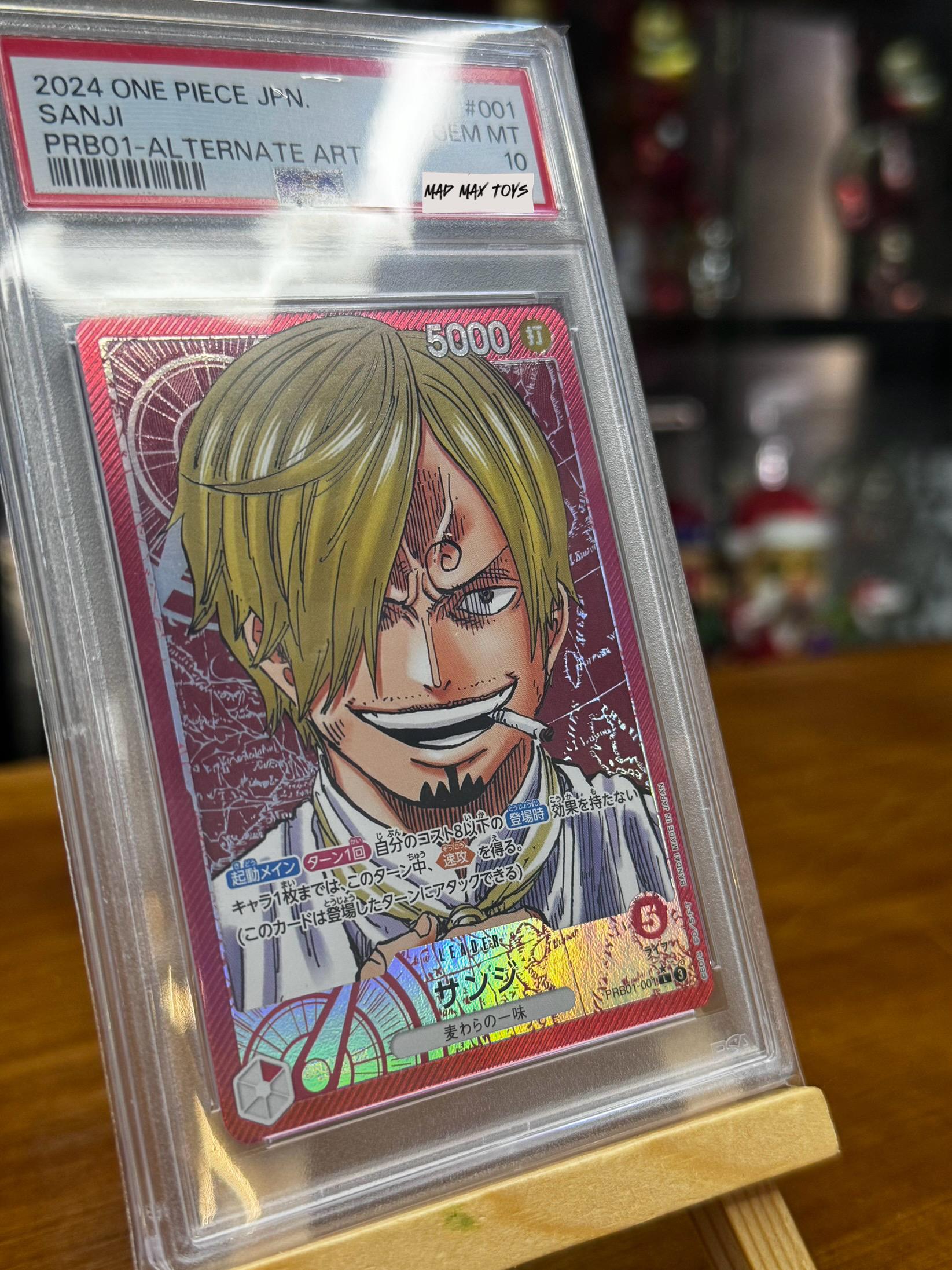 PSA10 One Piece Card 山治頭 ALTERNATE ART PRB01-001