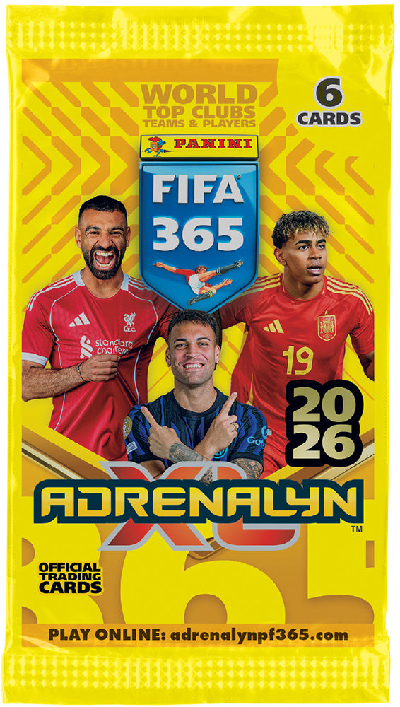 PANINI FIFA 365 2026 ADRENALYN WORLD TOP CLUBS,TEAMS&PLAYERS Booster Box