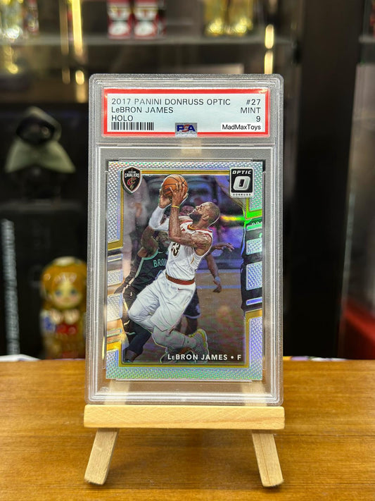 PSA 9 2017 PANINI DONRUSS OPTIC LeBRON JAMES HOLO