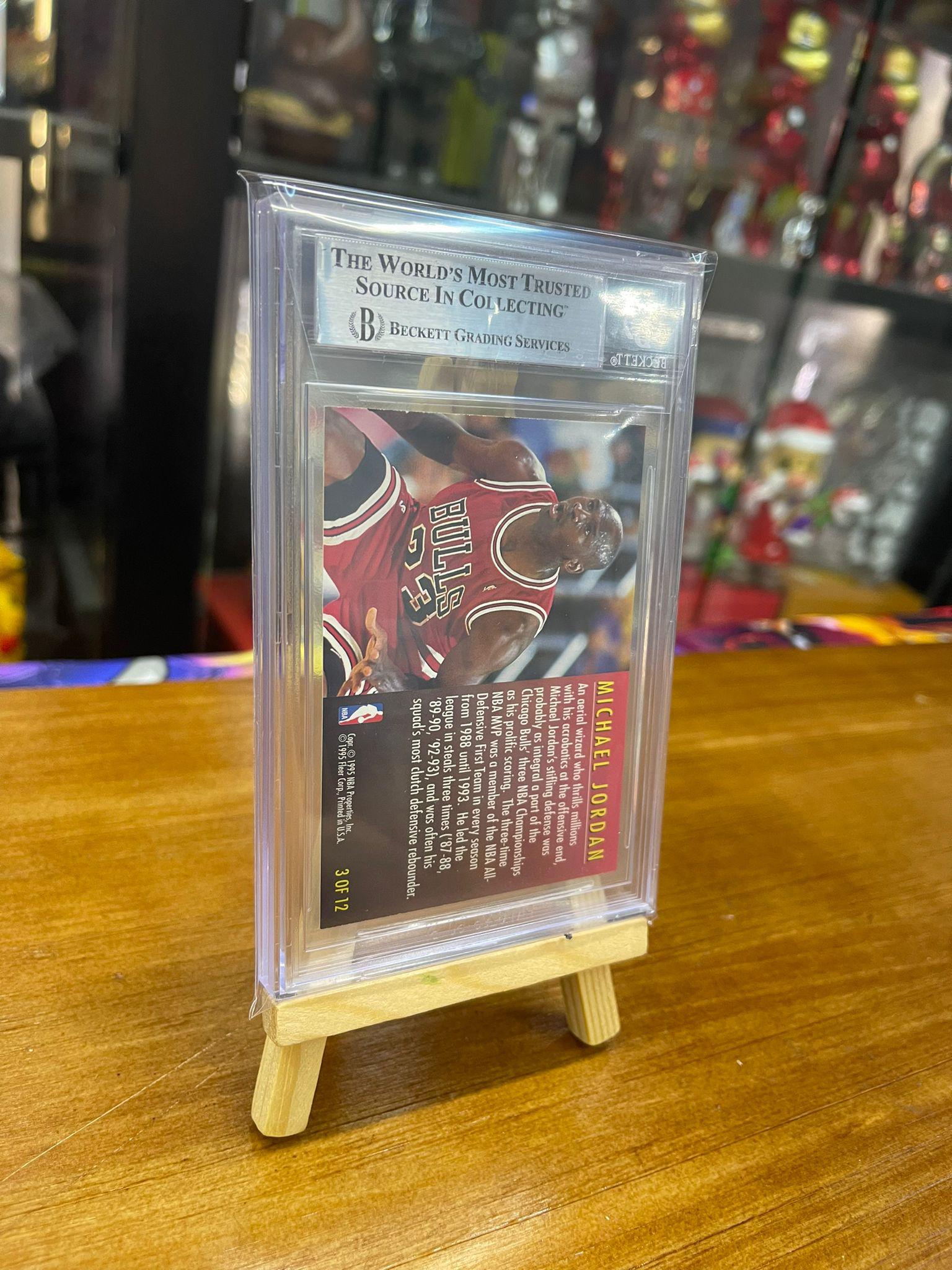 BGS 6.5 1995-96 FLEER TOTAL D #3 MICHAEL JORDAN