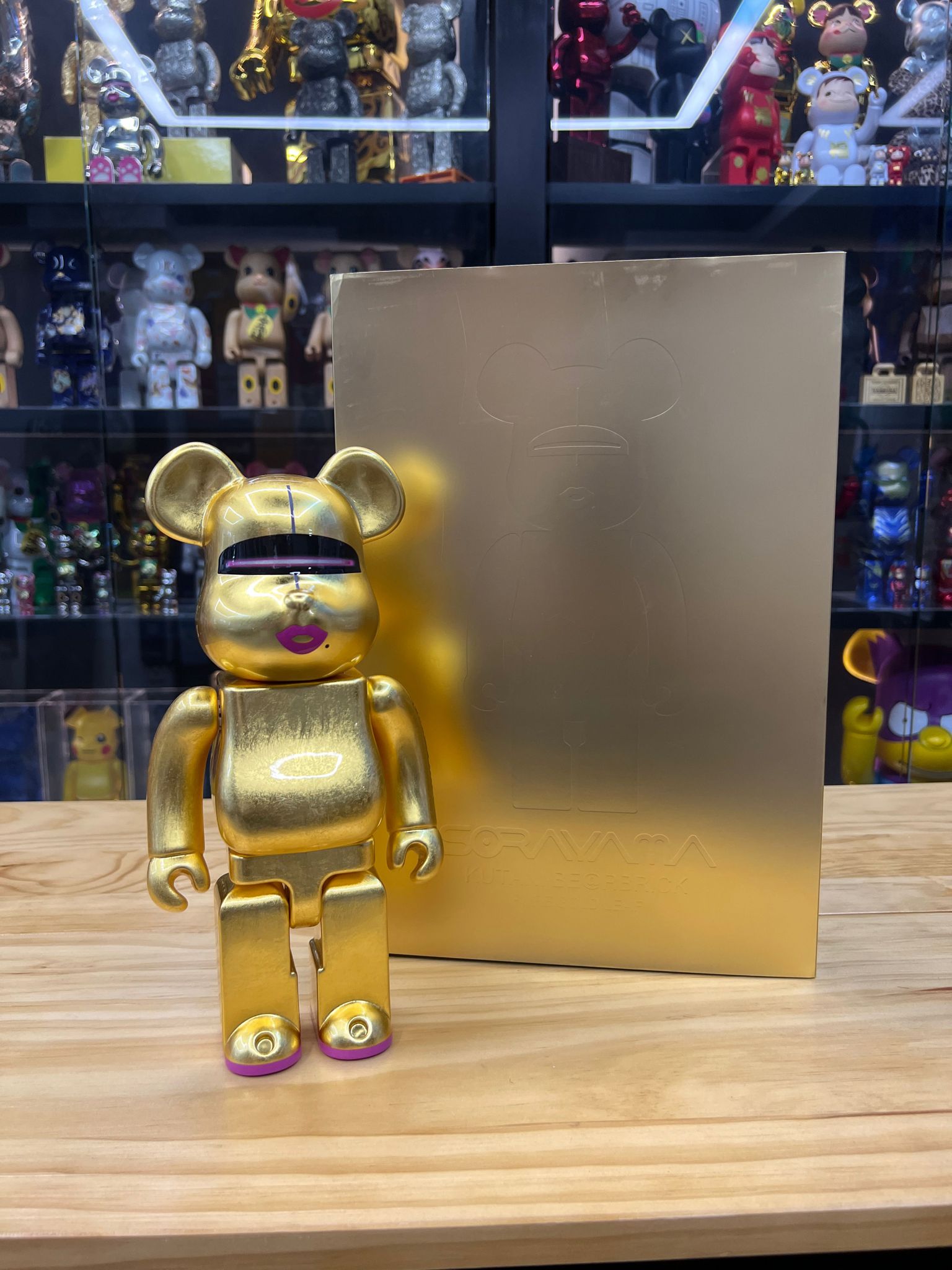 400% 九谷BE@RBRICK  HAJIME SORAYAMA（PURE GOLD LEAF）