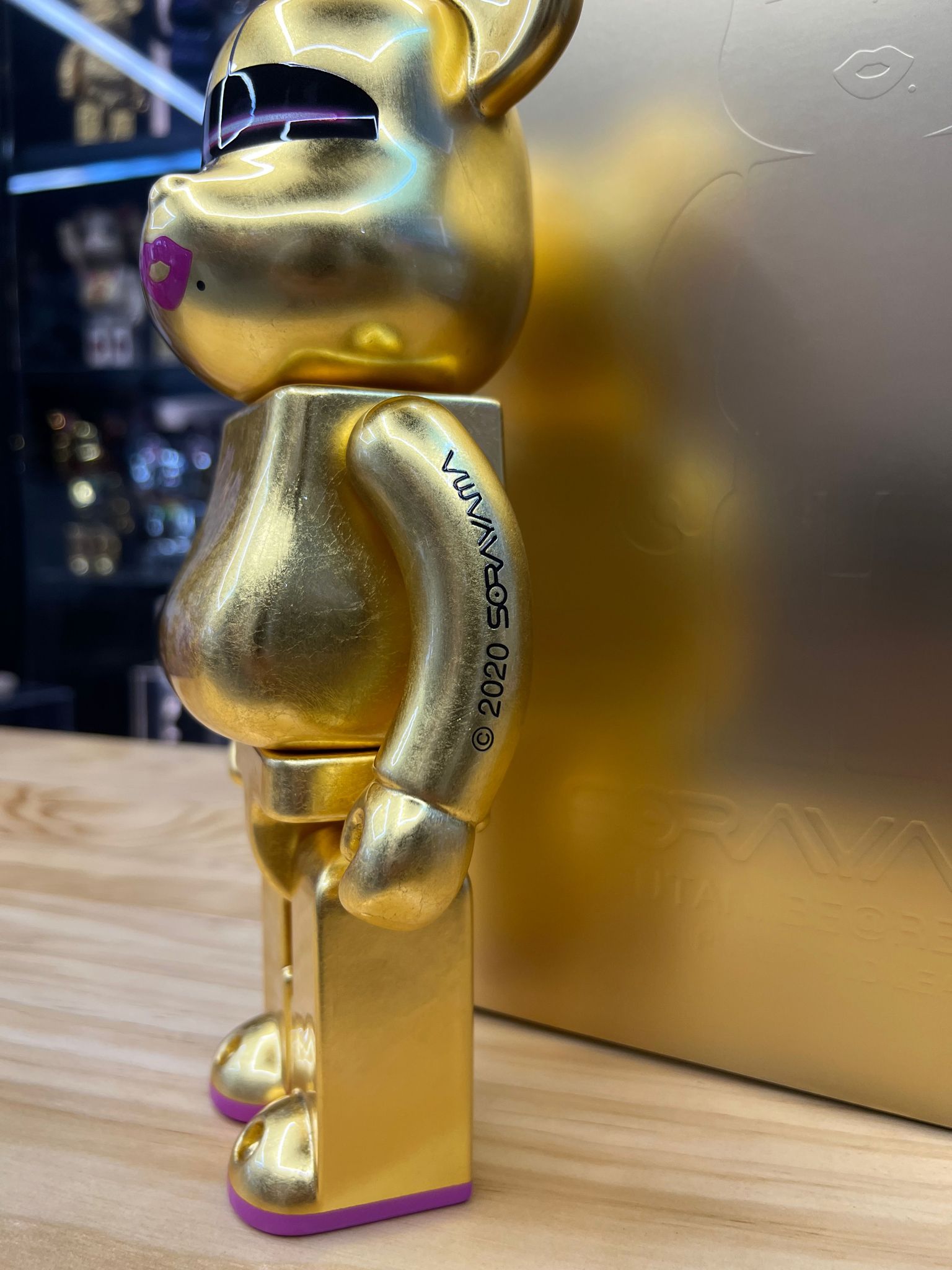 400% 九谷BE@RBRICK  HAJIME SORAYAMA（PURE GOLD LEAF）