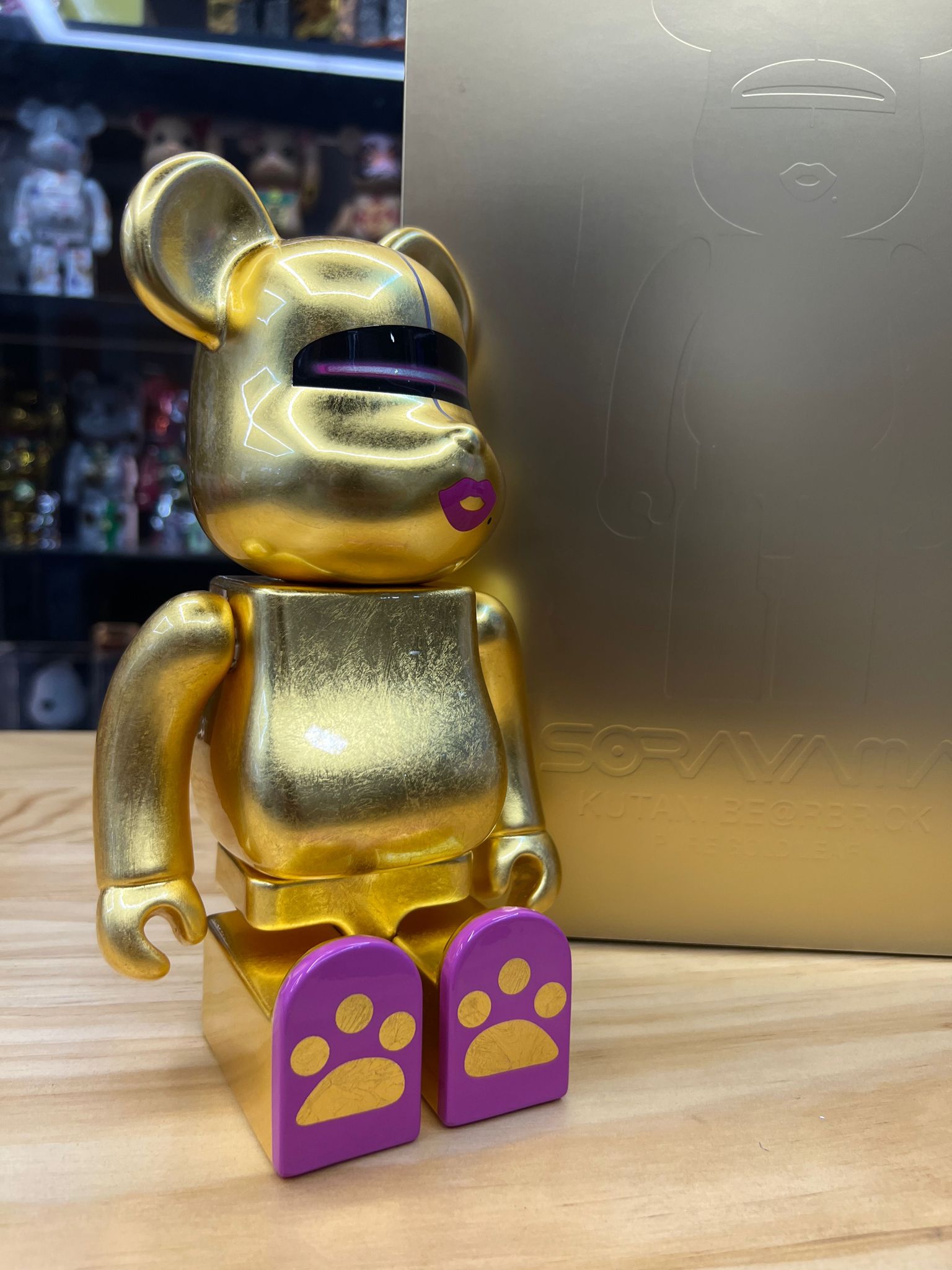 400% 九谷BE@RBRICK  HAJIME SORAYAMA（PURE GOLD LEAF）