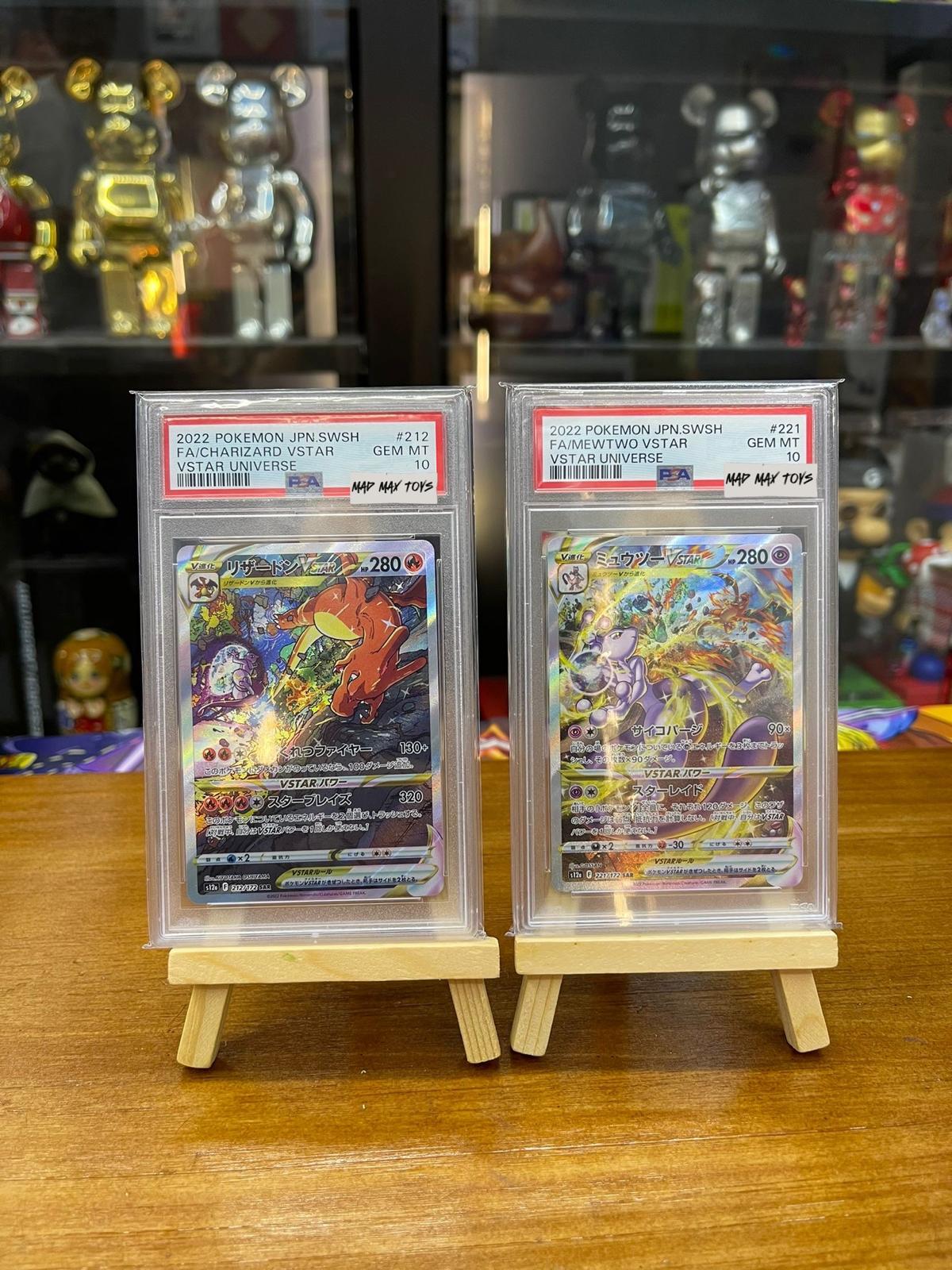 PTCG Pokemon CGC10 2022 Pokemon JPN. S12a F 221/172 戰鬥夢夢/PTCG Pokemon PSA10 2020 Pokemon JPN. SWSH FA/Mewtwo Vstar Universe 戰鬥情境 超夢 SET