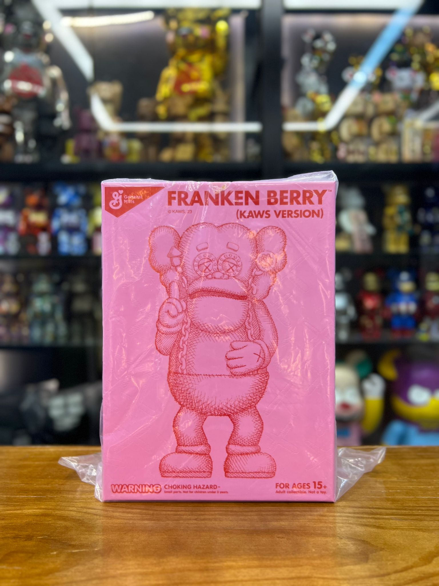 KAWS Cereal Monsters Franken Berry Figure