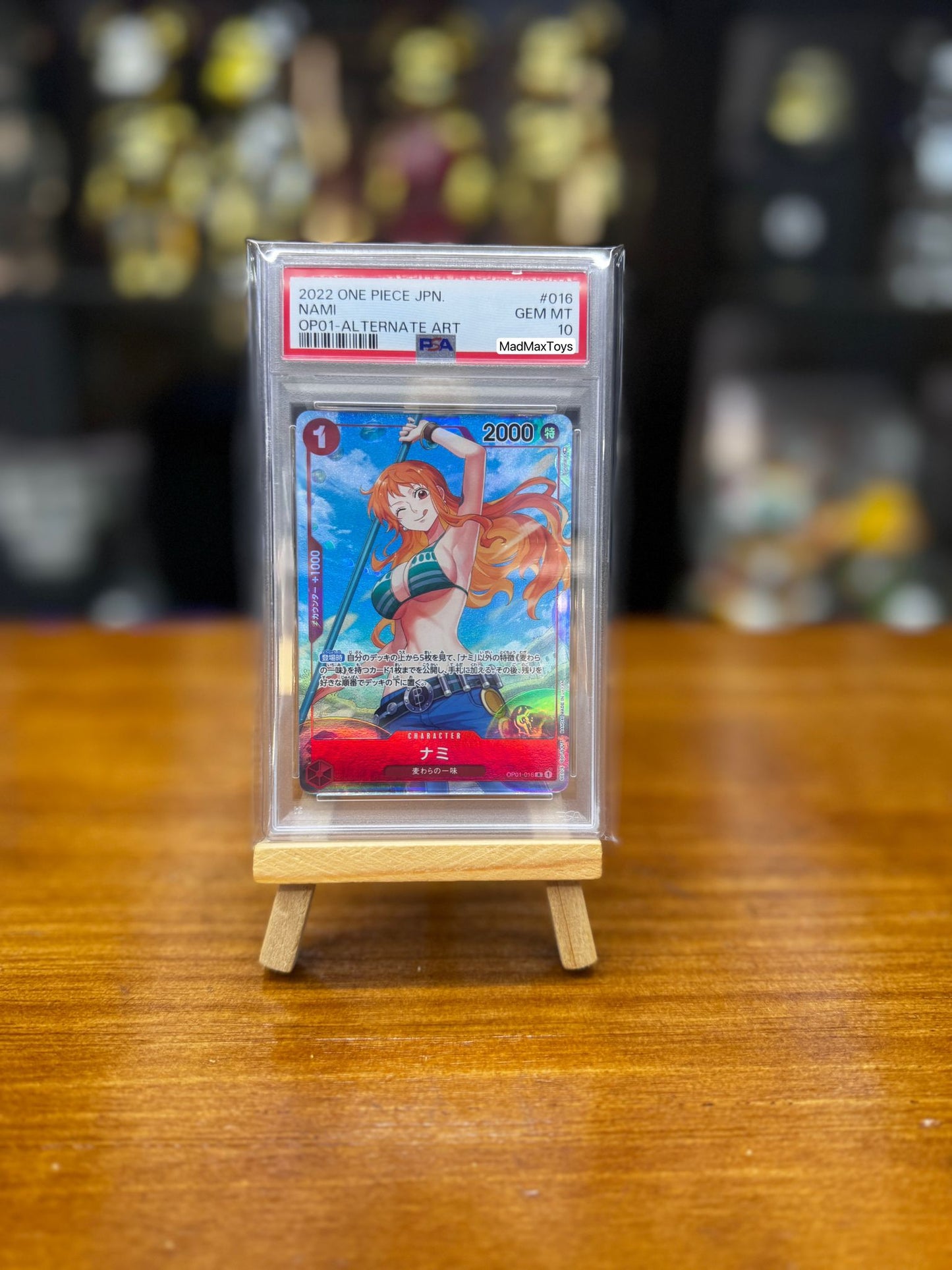 PSA 10 One Piece Card P-R ナミ(パラレル)(OP01-016)