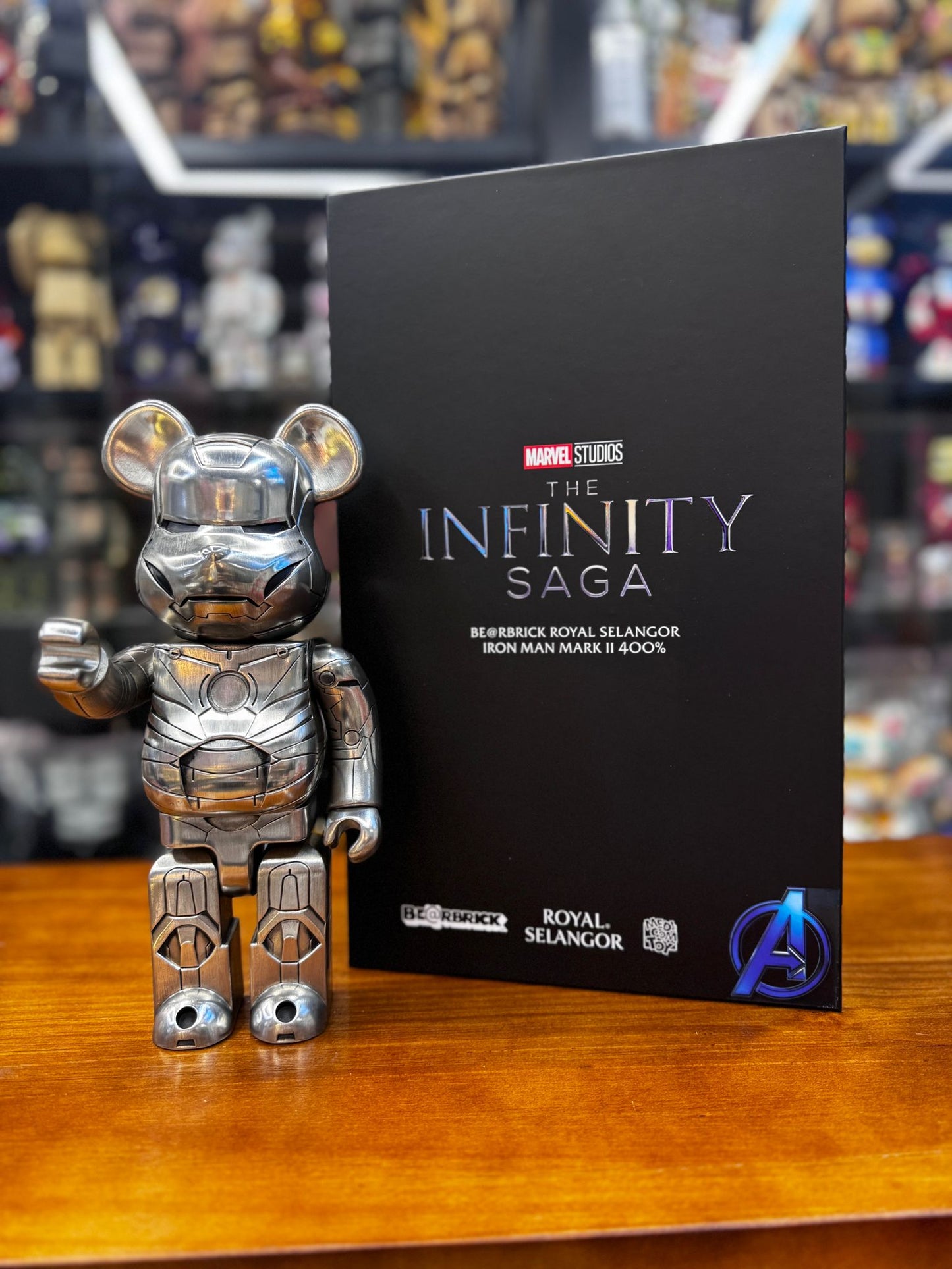 400％ BE@RBRICK ROYAL SELANGOR IRON MAN MARK II