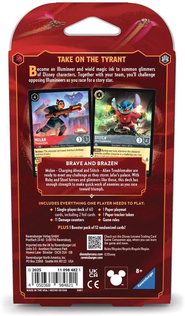 Disney Lorcana-Set 8-Reign of Jafar-Single Player Deck-Mulan&Stitch