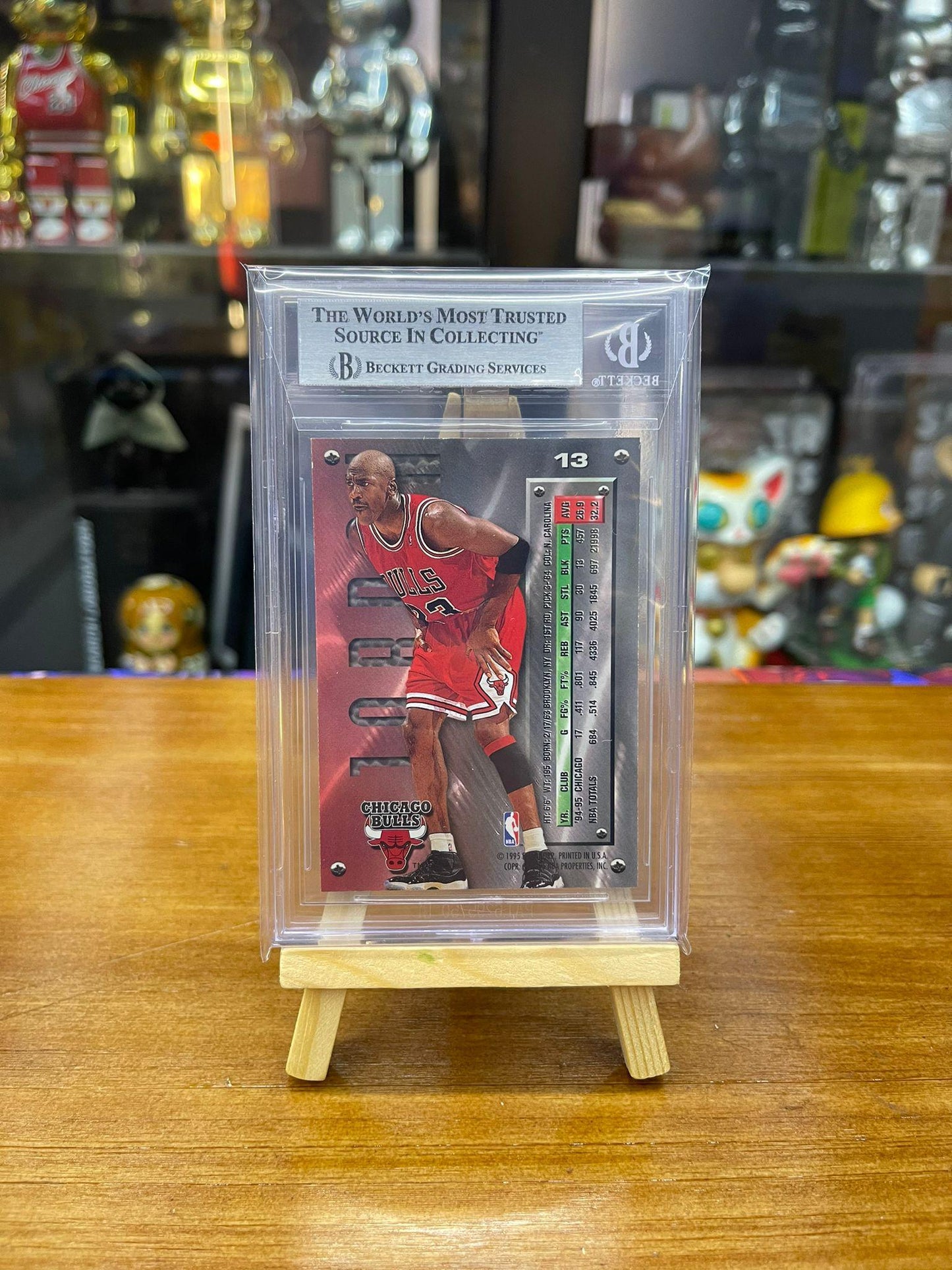 BGS 8.5 1995-96 METAL #13 MICHAEL JORDAN