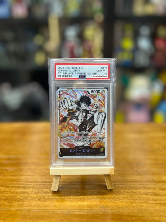 PSA10 One Piece Card P-L モンキー・D・ルフィ(パラレル) (ST13-003)