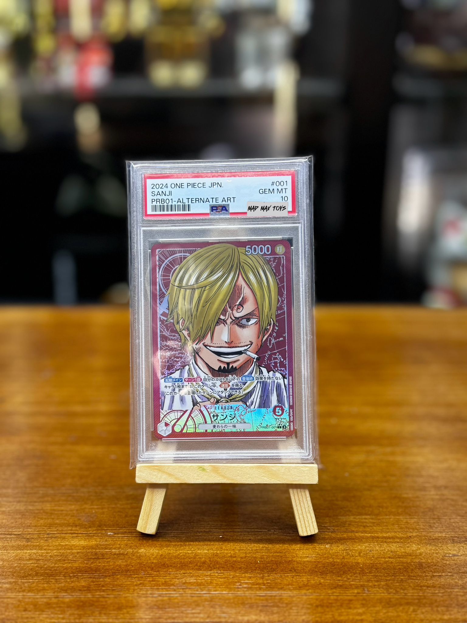 PSA10 One Piece Card 山治頭 ALTERNATE ART PRB01-001