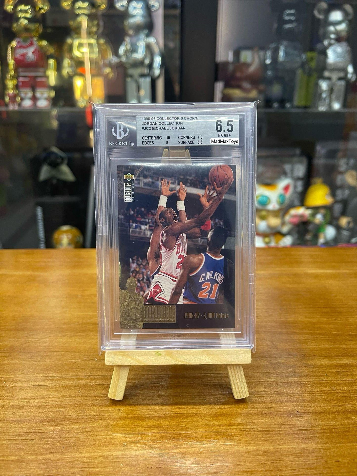 BGS 6.5 Michael Jordan 1995 Upper Deck Collectors Choice 1986-87 3000 Points #JC2 NM-MT+