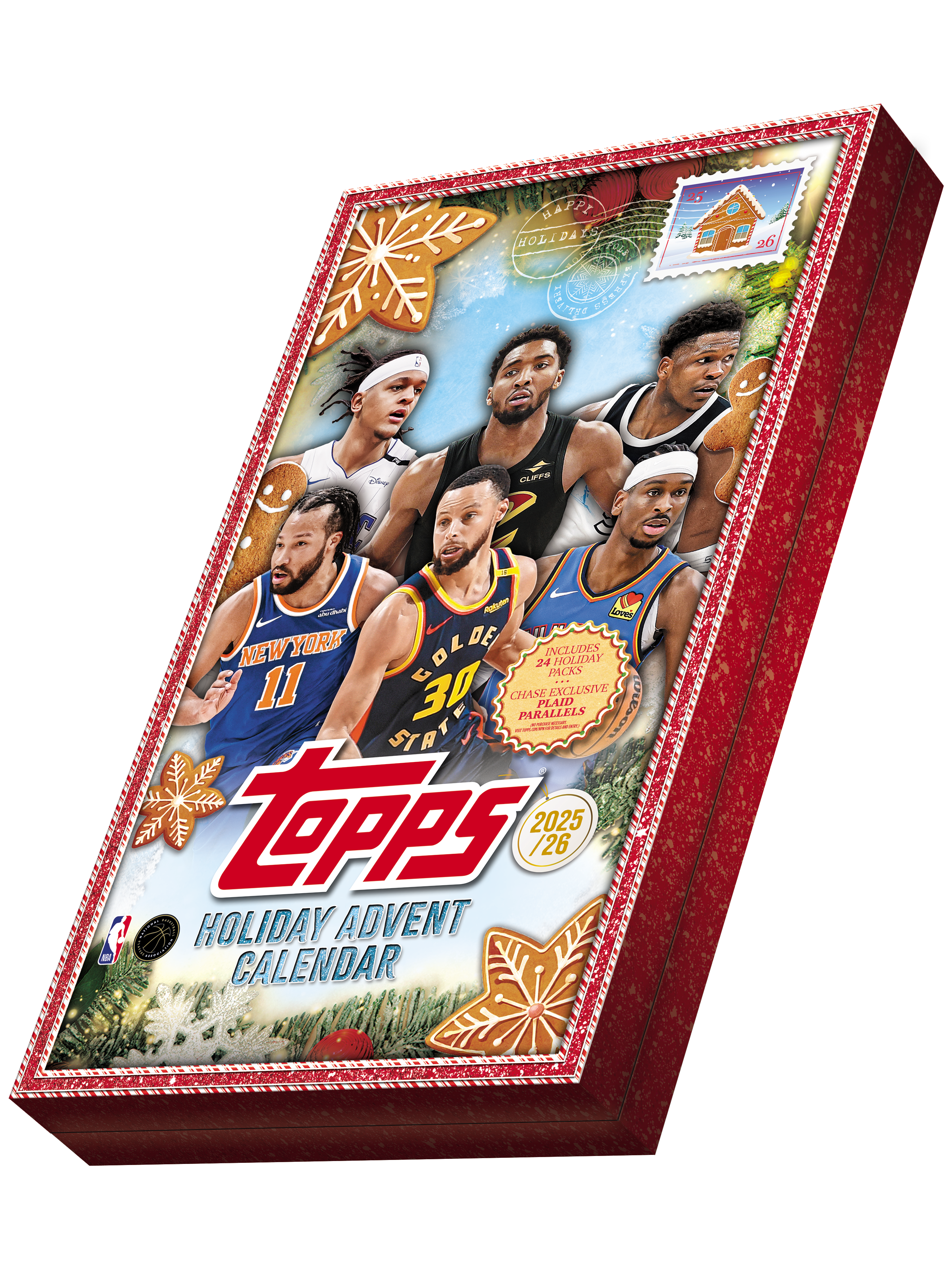 2025-26 Topps Holiday Basketball Countdown Calendar