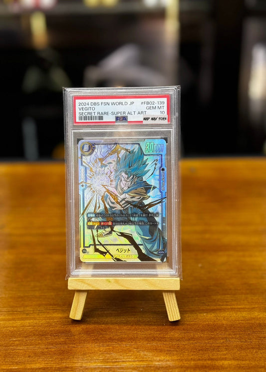 PSA 10 Dragon Ball Super Card (FB02-139) SCR** ベジット