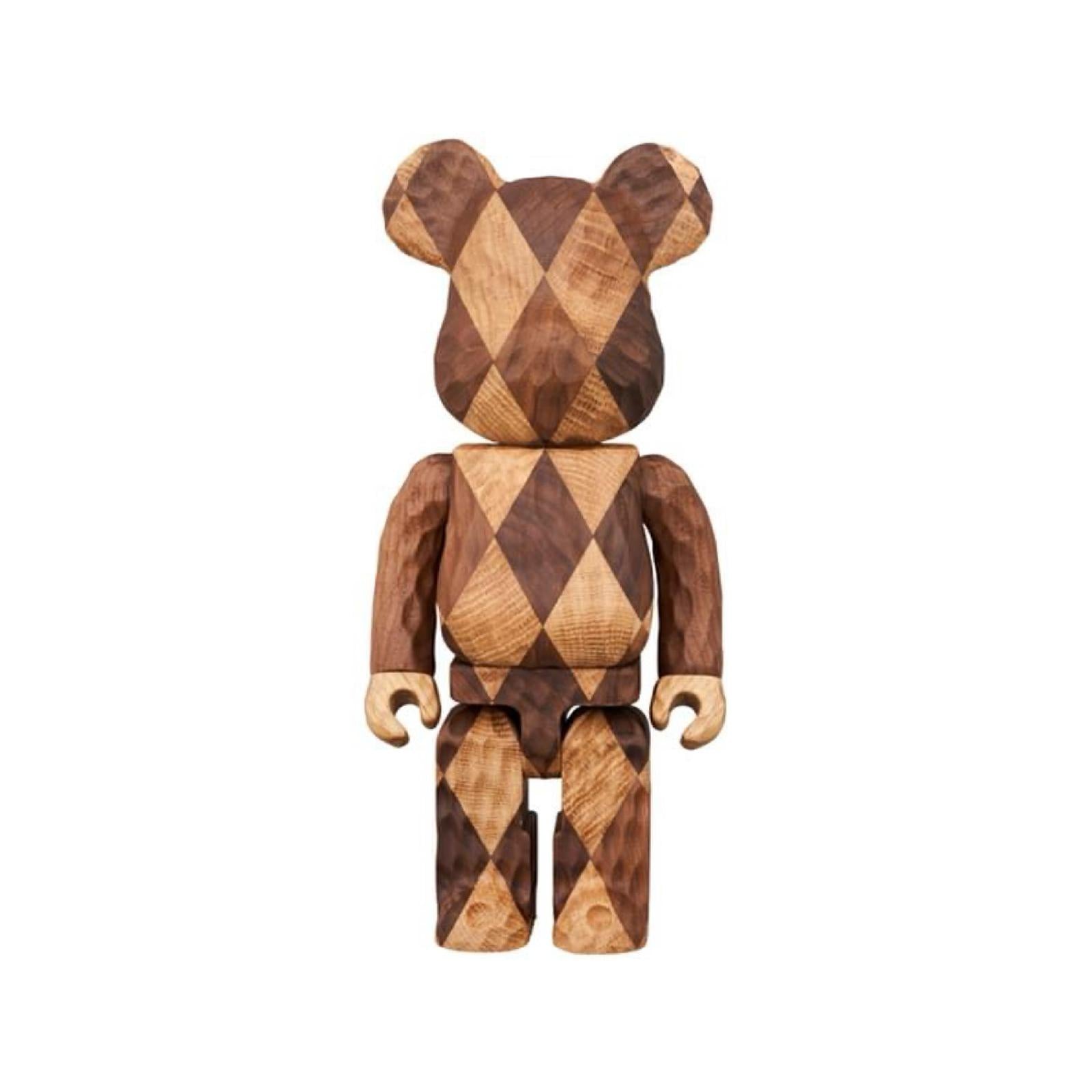 400％ BE@RBRICK カリモクfragmentdesign carved wooden-LATTICE 