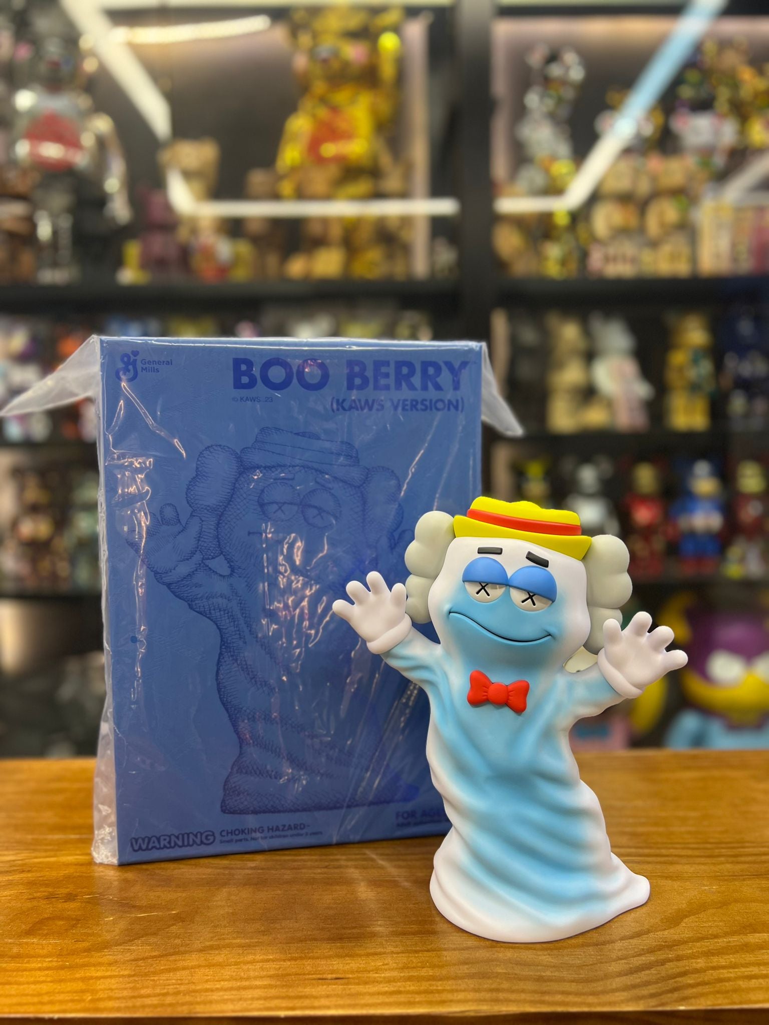 KAWS Cereal Monsters Boo Berry Figure