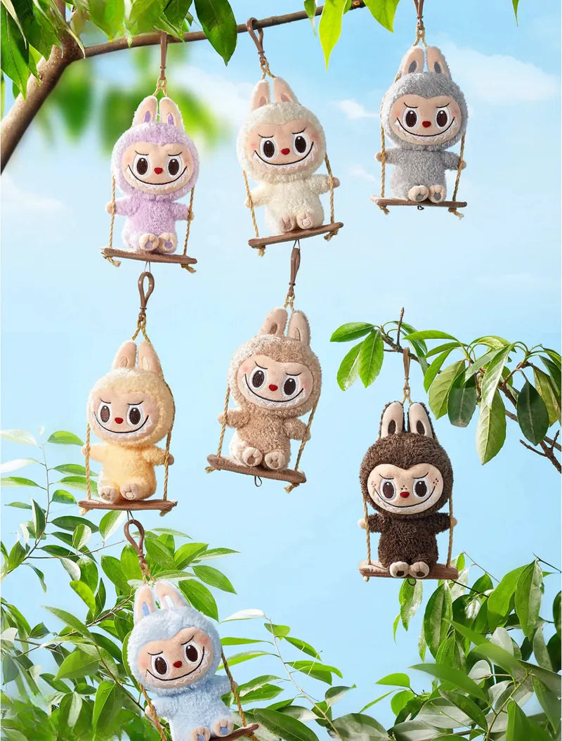 POPLAND Labubu木工坊系列-盪鞦韆毛絨掛件盲盒 Timber Workshop Series- Playing on the Swing Plush Pendant Blind Box