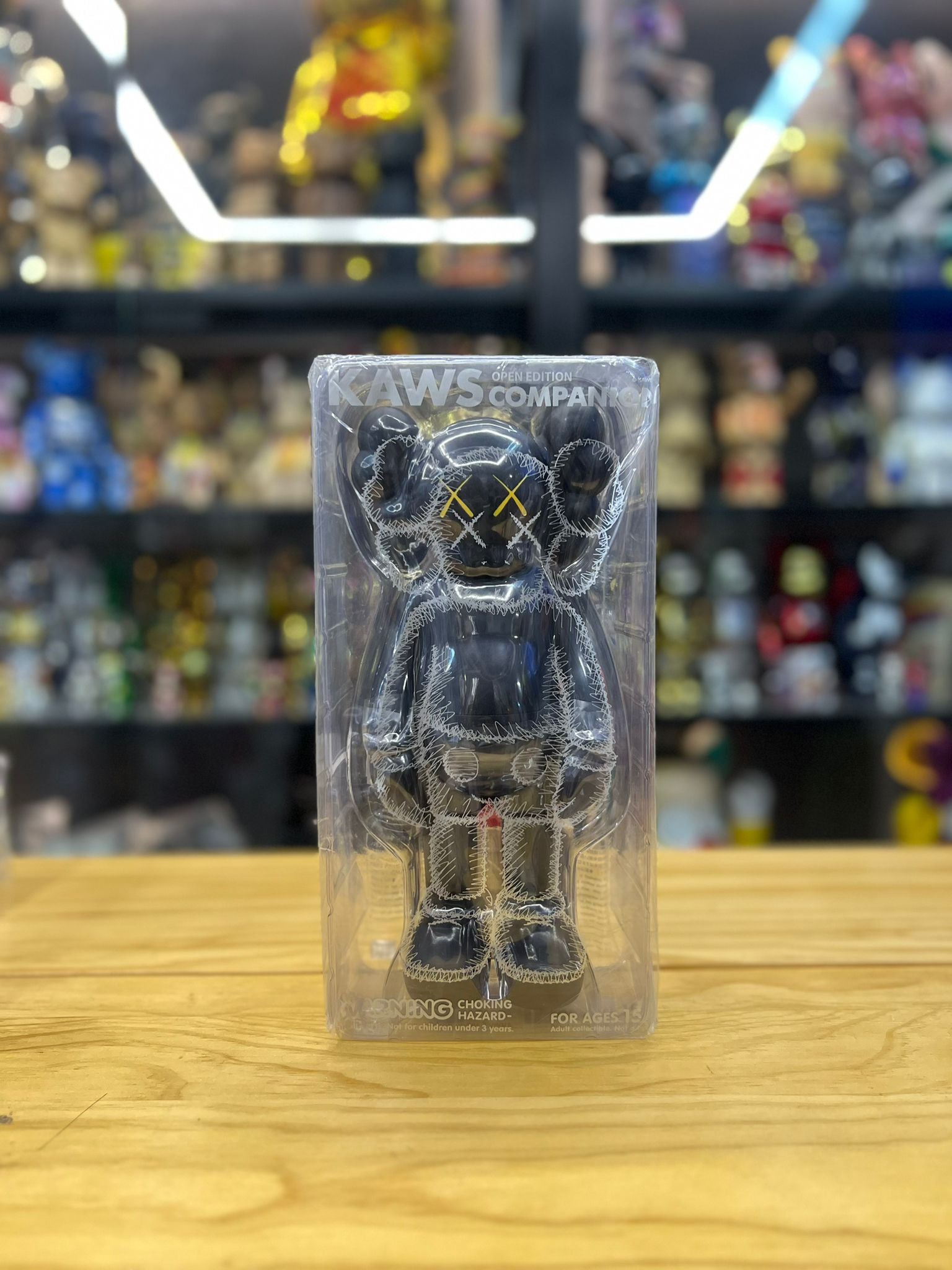 KAWS Companion Open Edition Vinyl Figure (Black)