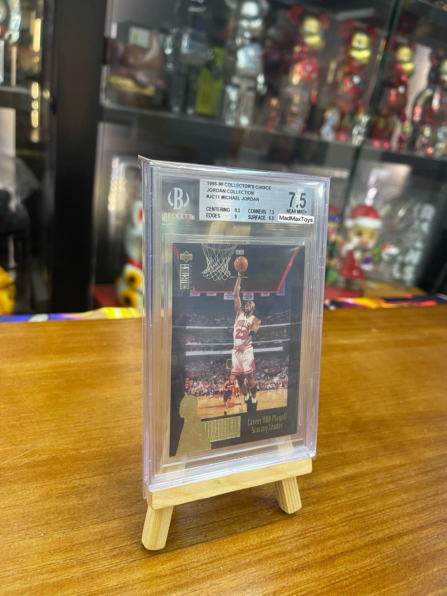 BGS 7.5 1995-96 COLLECTOR'S CHOICE JORDAN COLLECTION #JC11 MICHAEL JORDAN