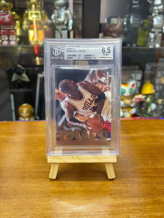 BGS 6.5 1995-96 FLEER TOTAL D #3 MICHAEL JORDAN